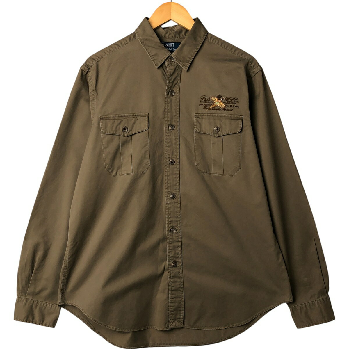 Rakuten - 古着 ラルフローレン Ralph Lauren POLO RALPH LAUREN 長袖 ボタンダウンシャツ メンズL相当 /eaa563163 【中古】 【250706】 【SS2603_10】