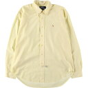 古着 ラルフローレン Ralph Lauren POLO by Ralph Lauren 長袖 ボタンダウンシャツ レディースXL相当 /eaa563182 【...