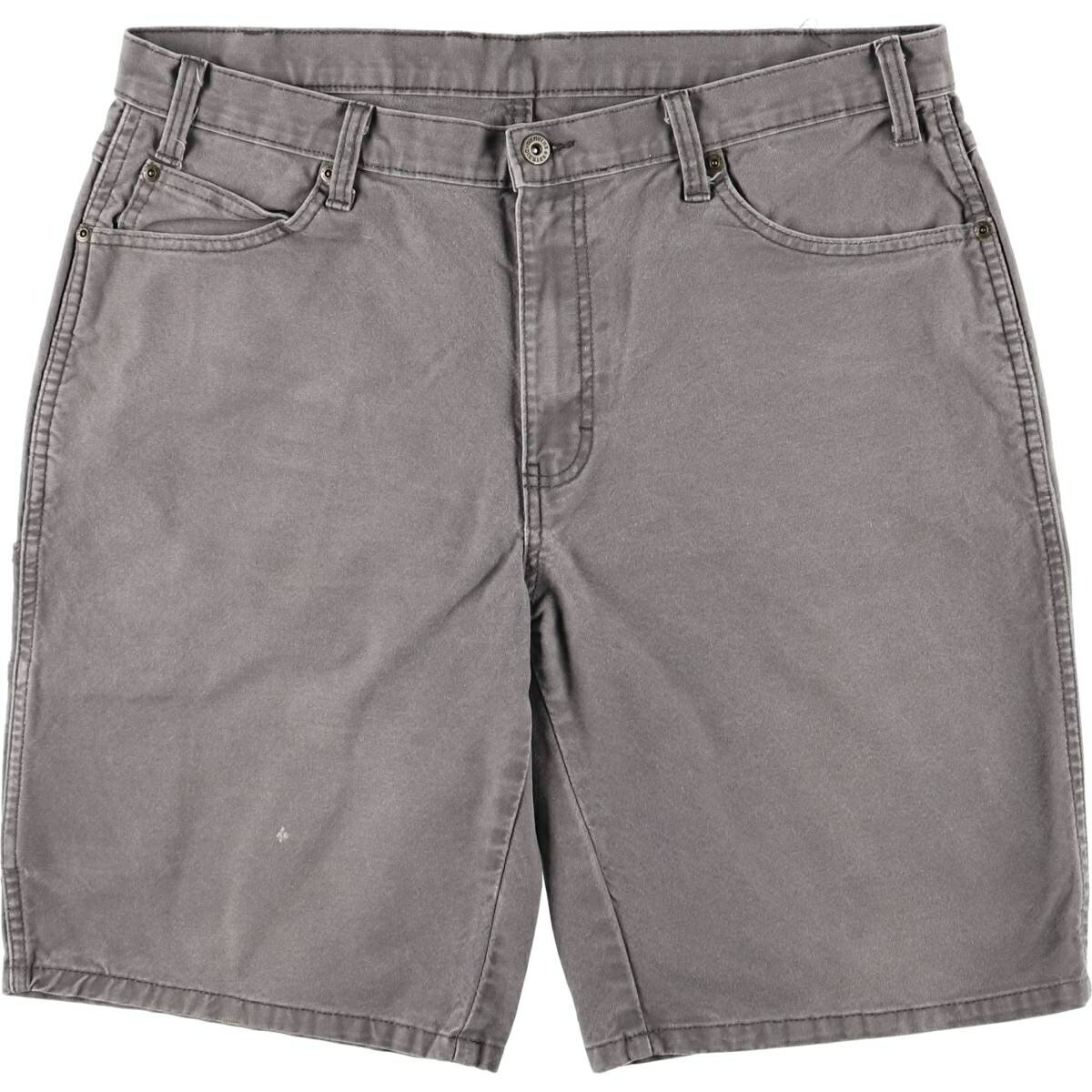 古着 ディッキーズ Dickies ダック地ペインターショーツ ハーフパンツ メンズw38相当 /eaa563205 【中古】 【250714】 【SS2603_30】 グレー系 春夏秋