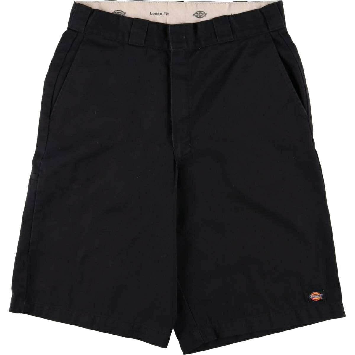 古着 ディッキーズ Dickies Loose Fit ワークショーツ ハーフパンツ メンズw32相当 /eaa563299 【中古】 【250701】 【SS2603_30】 ブラック系 春夏秋