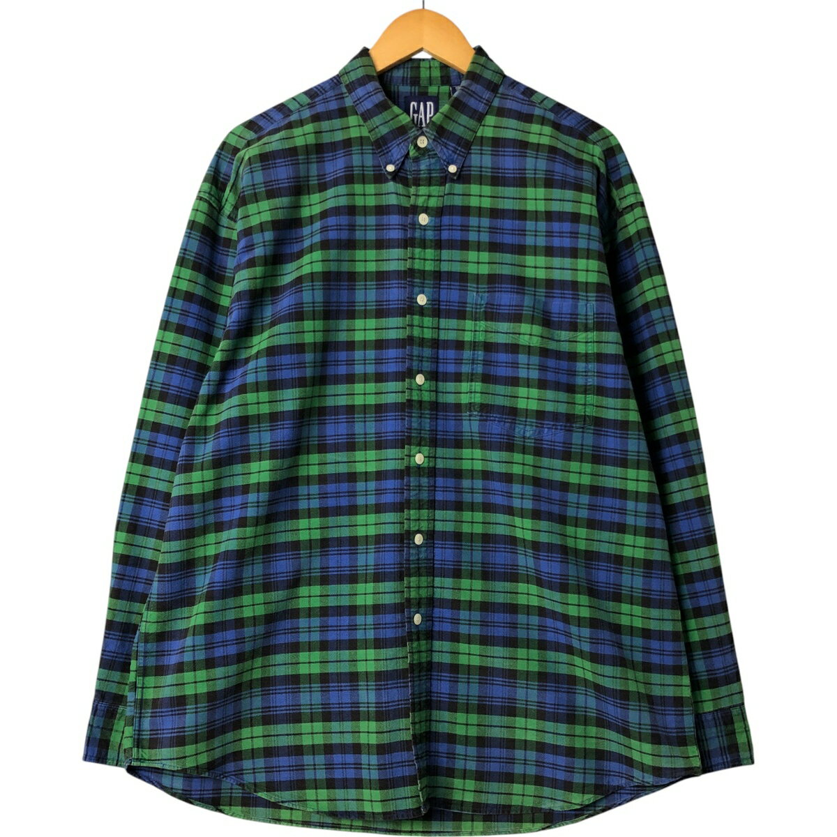 Rakuten - 古着 90'S ギャップ GAP オールドギャップ 長袖 ボタンダウンチェックシャツ メンズXL相当 ヴィンテージ /eaa563306 【中古】 【250704】 【SS2606_30