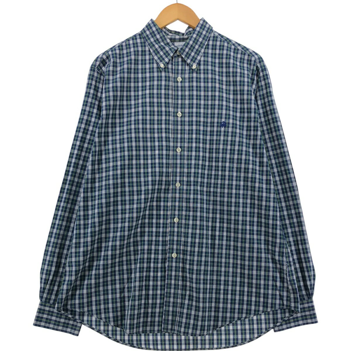 古着 ブルックスブラザーズ Brooks Brothers 1818 長袖 ボタンダウンチェックシャツ メンズL相当 /eaa564050 【中古】 【250703】 【ss..