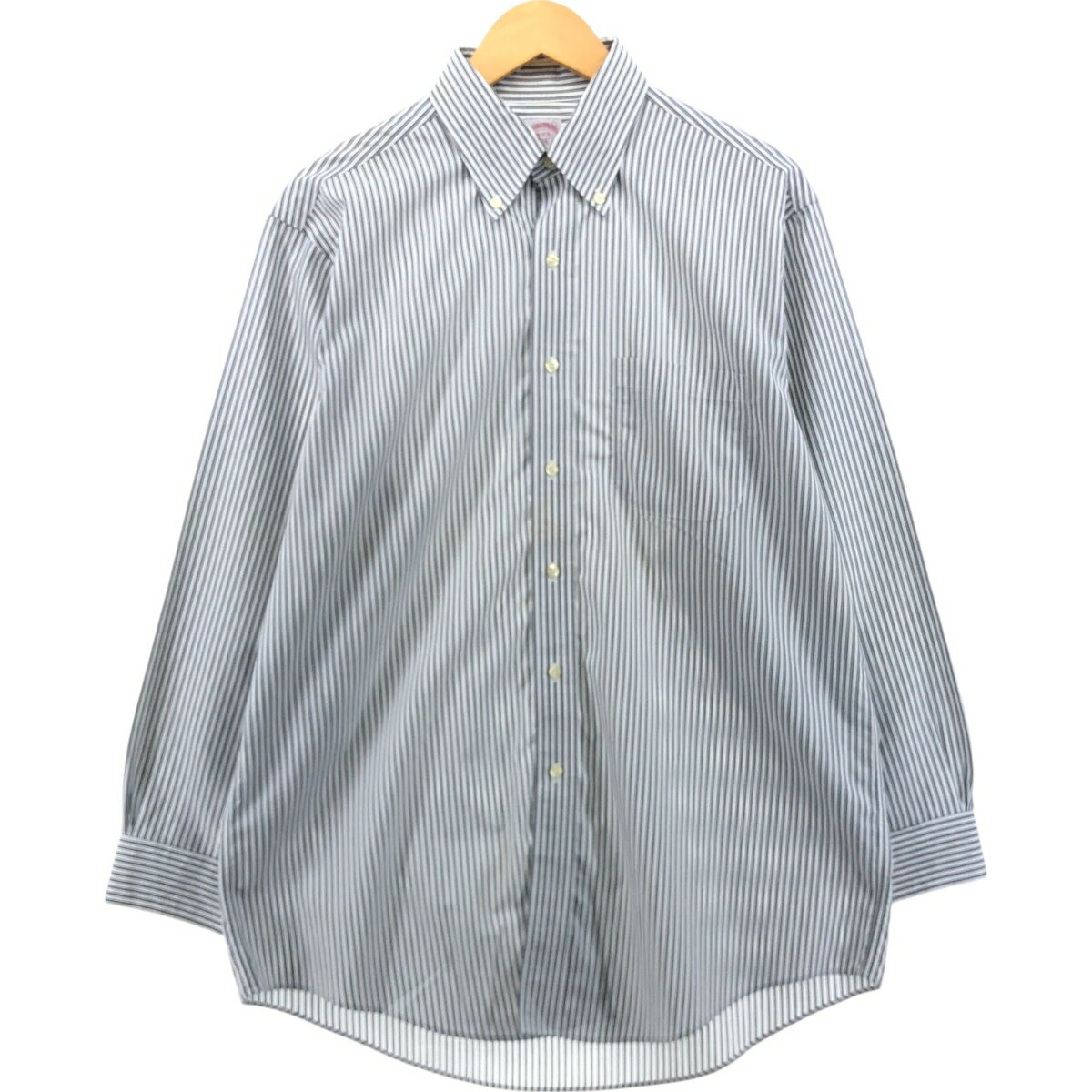 Rakuten - 古着 ブルックスブラザーズ Brooks Brothers 346 長袖 ボタンダウンストライプシャツ メンズL相当 /eaa564145 【中古】 【250705】 【SS2603_30】