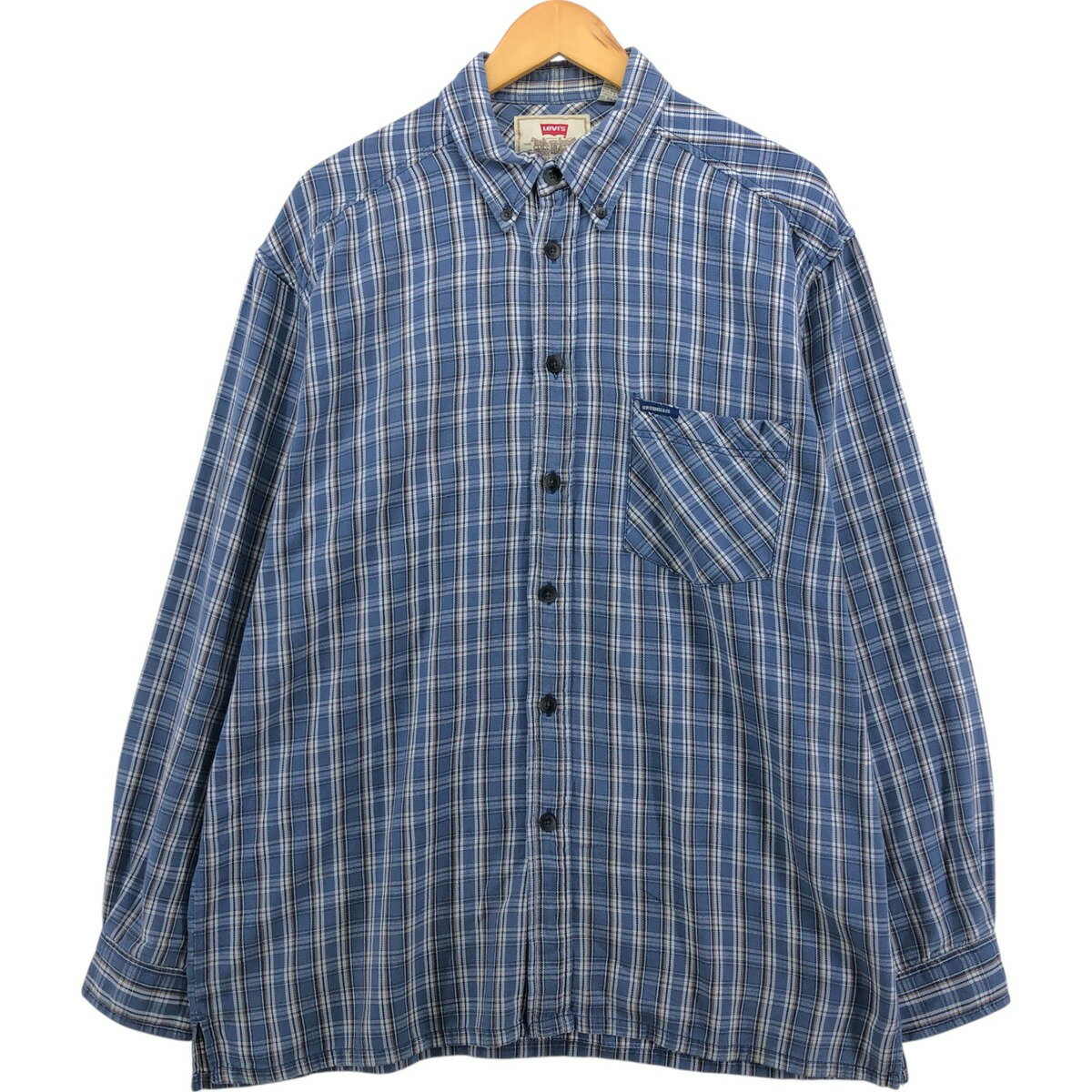 古着 90'S リーバイス Levi's 長袖 ボタンダウンチェックシャツ ボックスシャツ メンズL相当 ヴィンテージ /eaa564157 【中古】 【250718】 【SS2603_10】