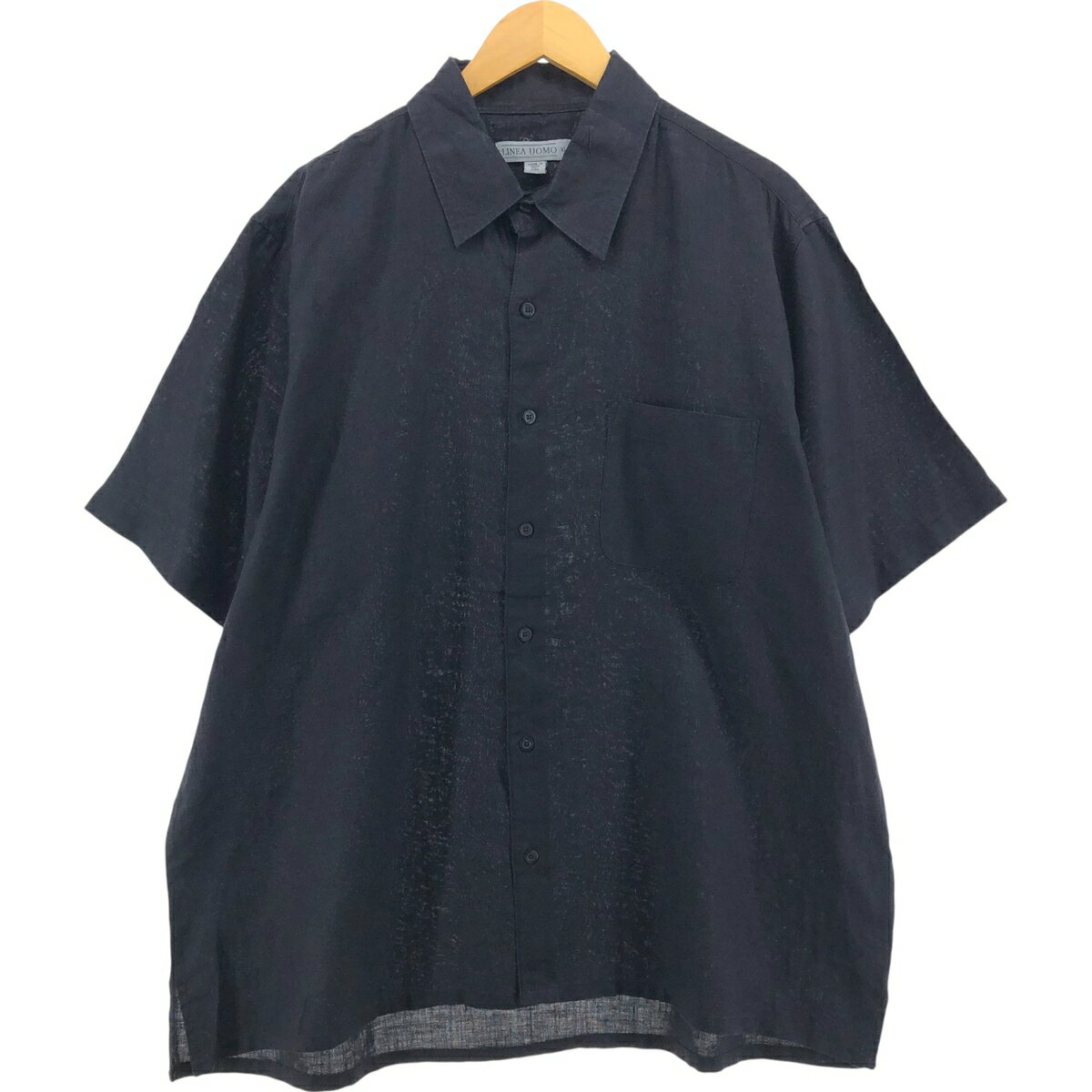 Rakuten - 古着 LINEA UOMO 半袖 リネンシャツ ボックスシャツ メンズXL相当 /eaa564174 【中古】 【250705】 【SS2606_30