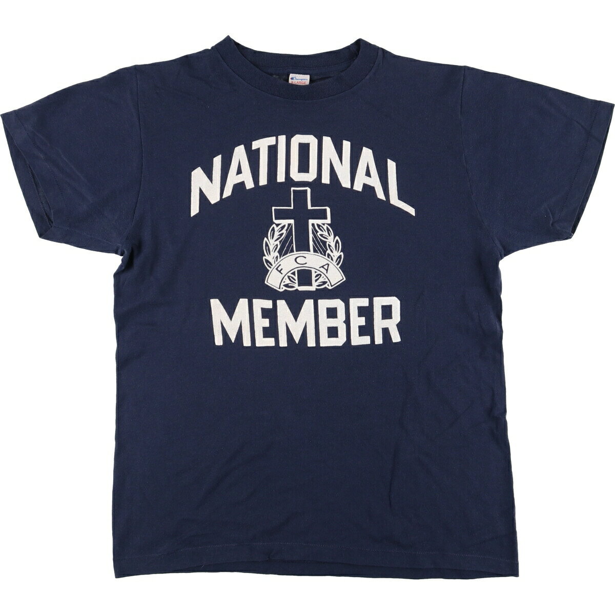 Rakuten - 古着 80'S チャンピオン Champion トリコタグ 三連プリント プリントTシャツ USA製 メンズXL相当 ヴィンテージ /eaa564281 【中古】 【250801】 【SS2603_10】