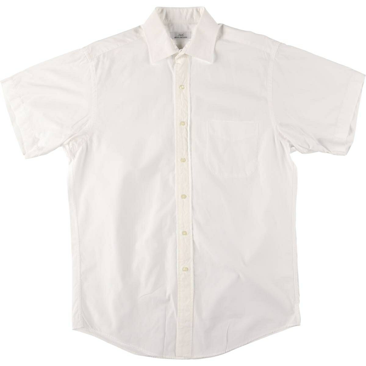 樂天商城 - 古着 00'S ブルックスブラザーズ Brooks Brothers 346 半袖 コットンシャツ メンズM相当 /eaa564306 【中古】 【250705】