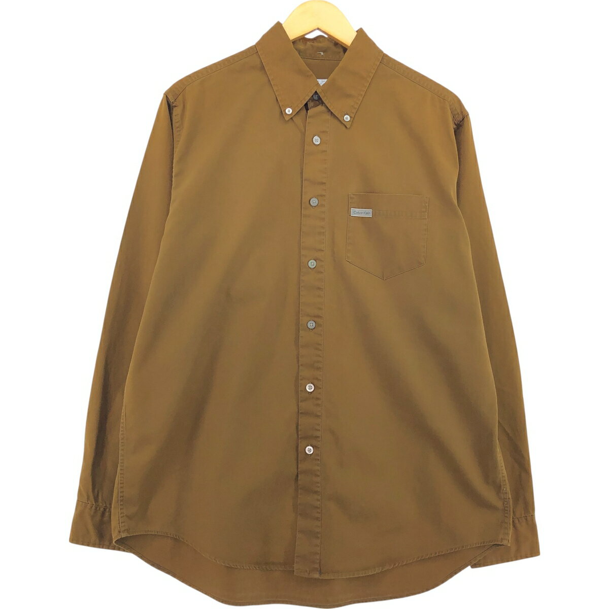 古着 90'S カルバンクライン Calvin klein JEANS 長袖 ボタンダウンシャツ メンズM相当 ヴィンテージ /eaa564487 【中古】 【250714】