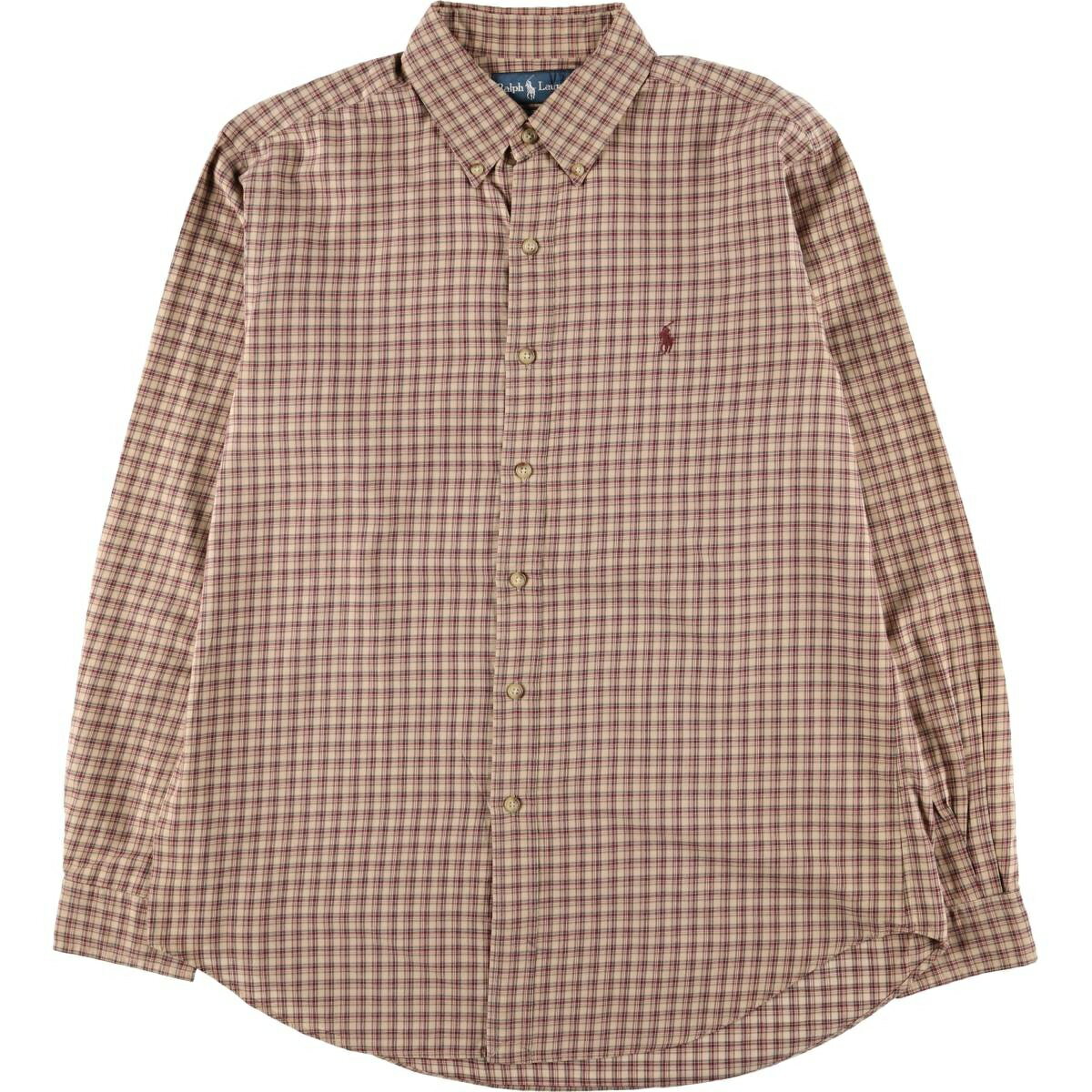 古着 ラルフローレン Ralph Lauren CLASSIC FIT 長袖 ボタンダウンチェックシャツ メンズL相当 /eaa564548   【SS2606_10