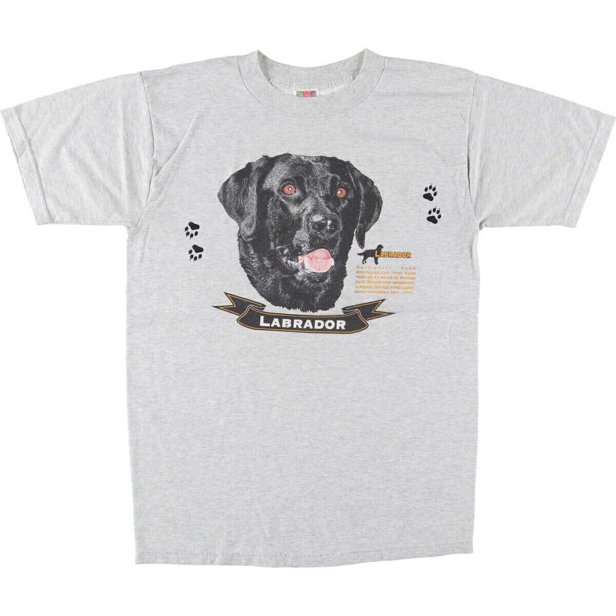 古着 フルーツオブザルーム FRUIT OF THE LOOM LABRADOR ラブラドール 犬柄 アニマルTシャツ メンズM相当 /eaa564587 【中古】 【250719】 【SS2606_30