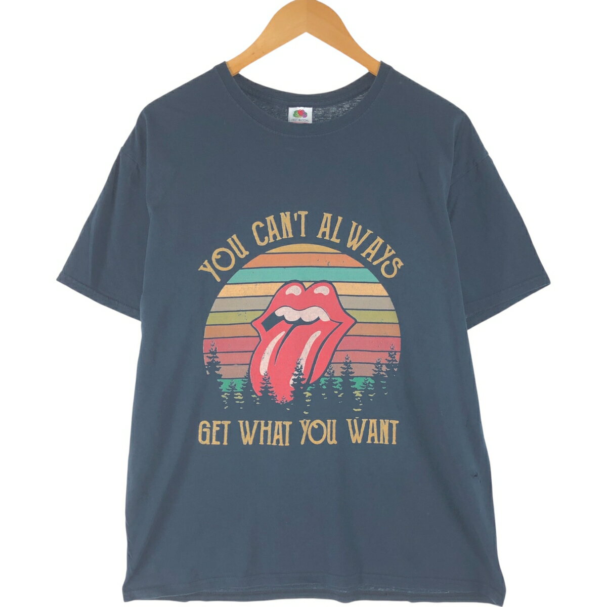 古着 フルーツオブザルーム FRUIT OF THE LOOM THE ROLLING STONES ローリングストーンズ バンドTシャツ バンT メンズL相当 /eaa564699 【中古】 【250710】 【SS2603_10】
