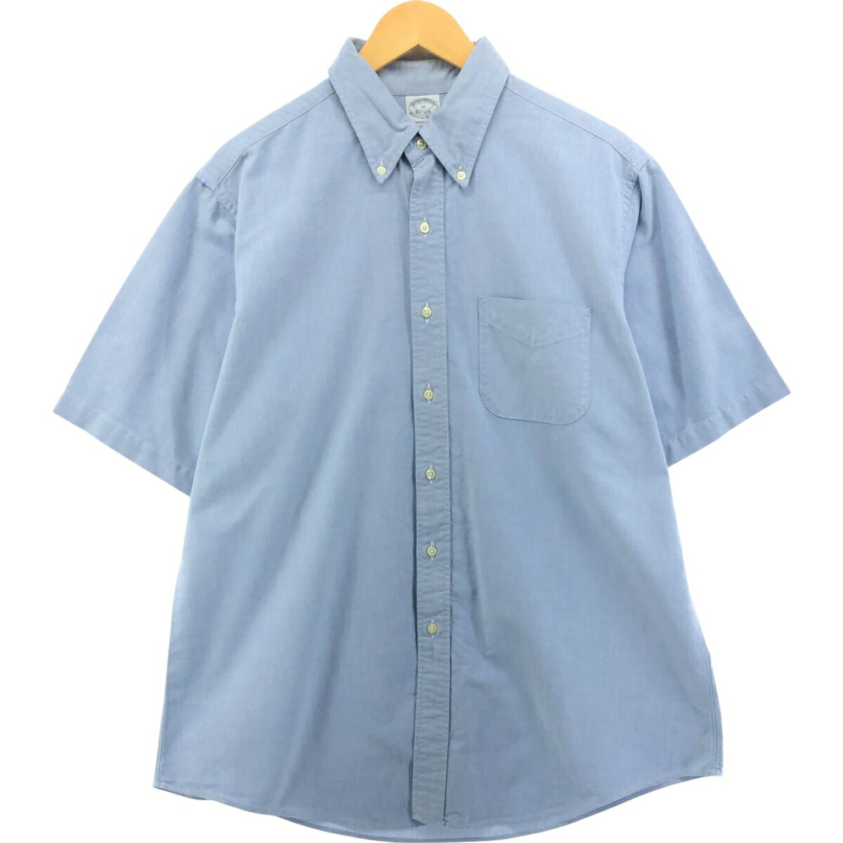 Rakuten - 古着 80~90'S ブルックスブラザーズ Brooks Brothers 1818 半袖 ボタンダウンシャツ USA製 メンズXL相当 ヴィンテージ /eaa564799 【中古】 【250707】