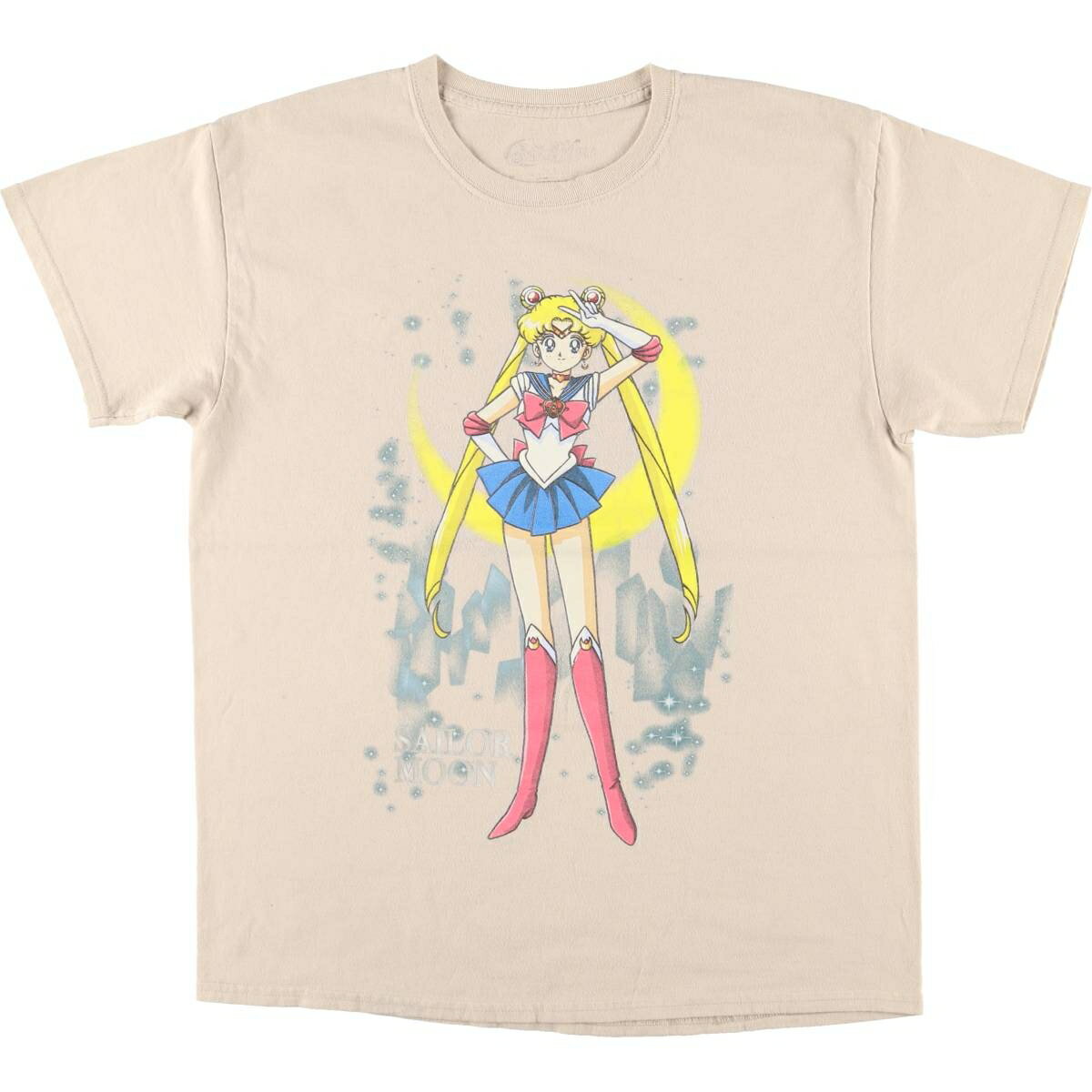 樂天商城 - 古着 SAILOR MOON 美少女戦士セーラームーン 月野うさぎ アニメ キャラクタープリントTシャツ メンズL相当 /eaa564800 【中古】 【250705】 【SS2606_30