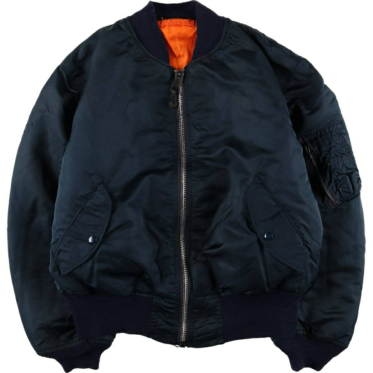 楽天市場】アルファ フライトジャケット ma-1（カラーネイビー