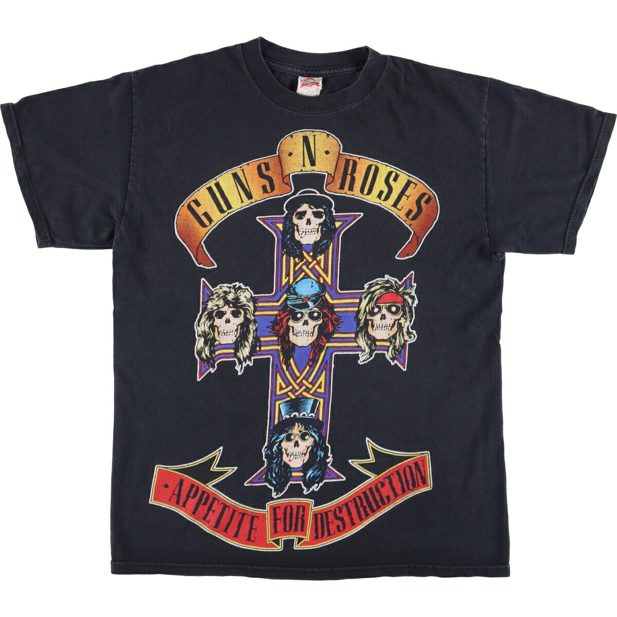 古着 アルスタイル ALSTYLE GUNS N' ROSES ガンズアンドローゼズ ドクロ柄 スカル柄 バンドTシャツ バンT メンズM相当 /eaa565049  