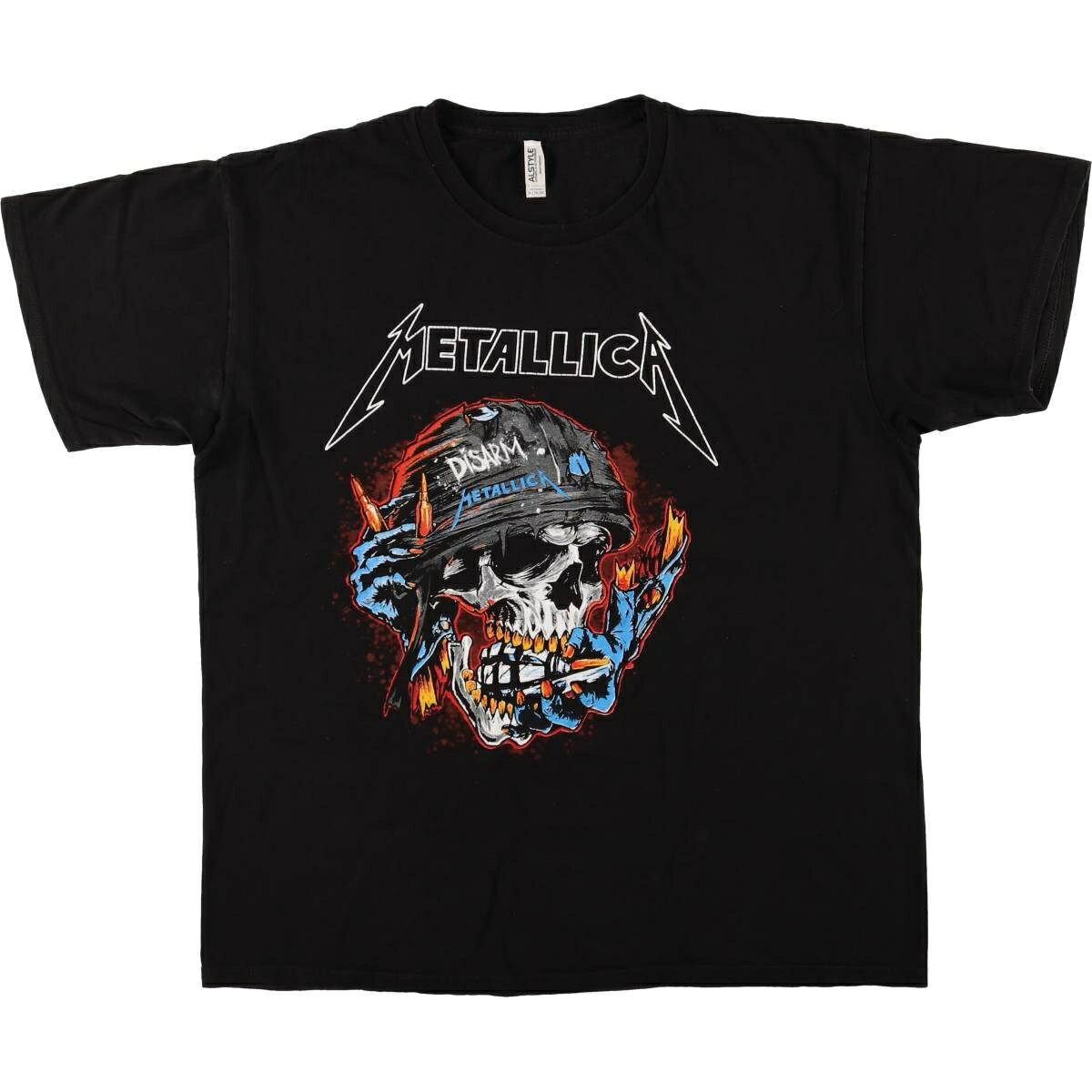 Rakuten - 古着 アルスタイル ALSTYLE METALLICA メタリカ ドクロ柄 スカル柄 バンドTシャツ バンT メンズXL相当 /eaa565130 【中古】 【250718】 【SS2603_10】