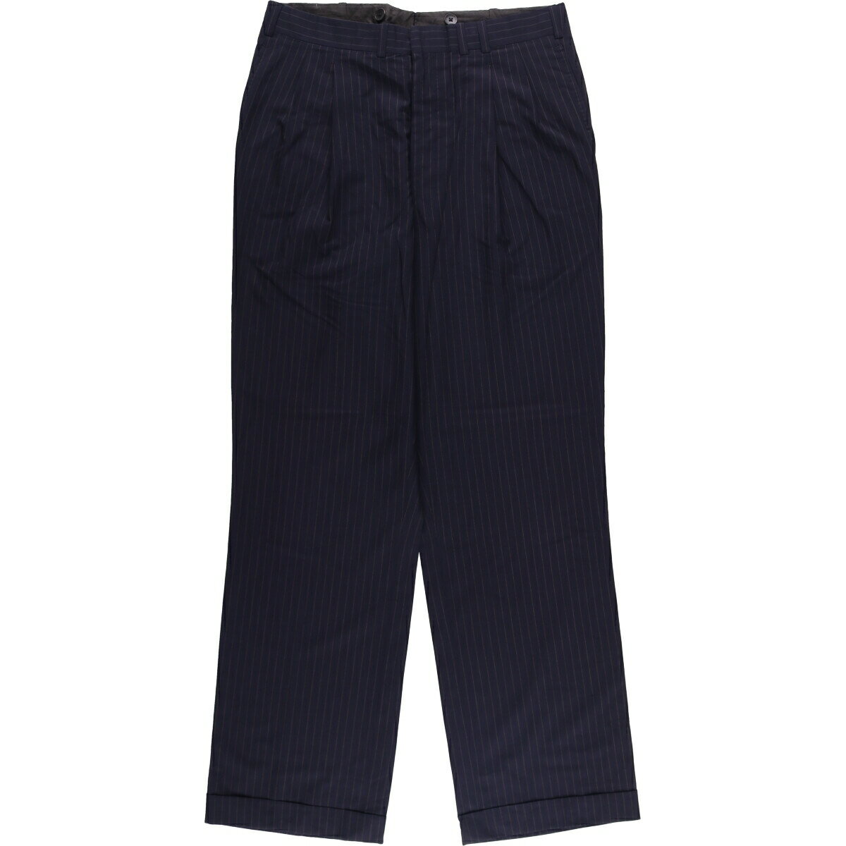 Rakuten - 古着 ~90'S Oxxford Clothes ストライプ柄 ツータック スラックスパンツ メンズw33相当 ヴィンテージ /eaa565193 【中古】 【250724】 【SS2603_30】