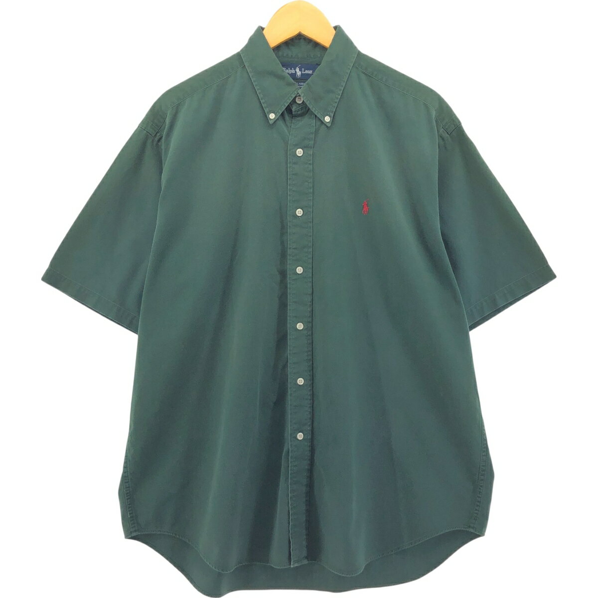 Rakuten - 古着 ラルフローレン Ralph Lauren BLAIRE 半袖 ボタンダウンシャツ メンズL相当 /eaa565239 【中古】 【250707】 【SS2606_10