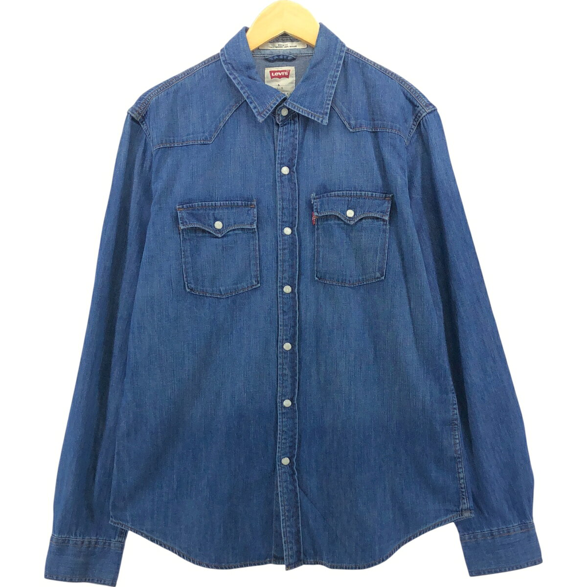 古着 リーバイス Levi's MODAN FIT 長袖 デニム ウエスタンシャツ メンズL相当 /eaa565342 【中古】 【250712】 【SS2603_30】