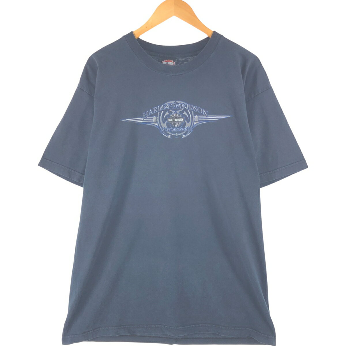 古着 00'S ハーレーダビッドソン Harley-Davidson モーターサイクル バイクTシャツ メンズXL相当 /eaa5..