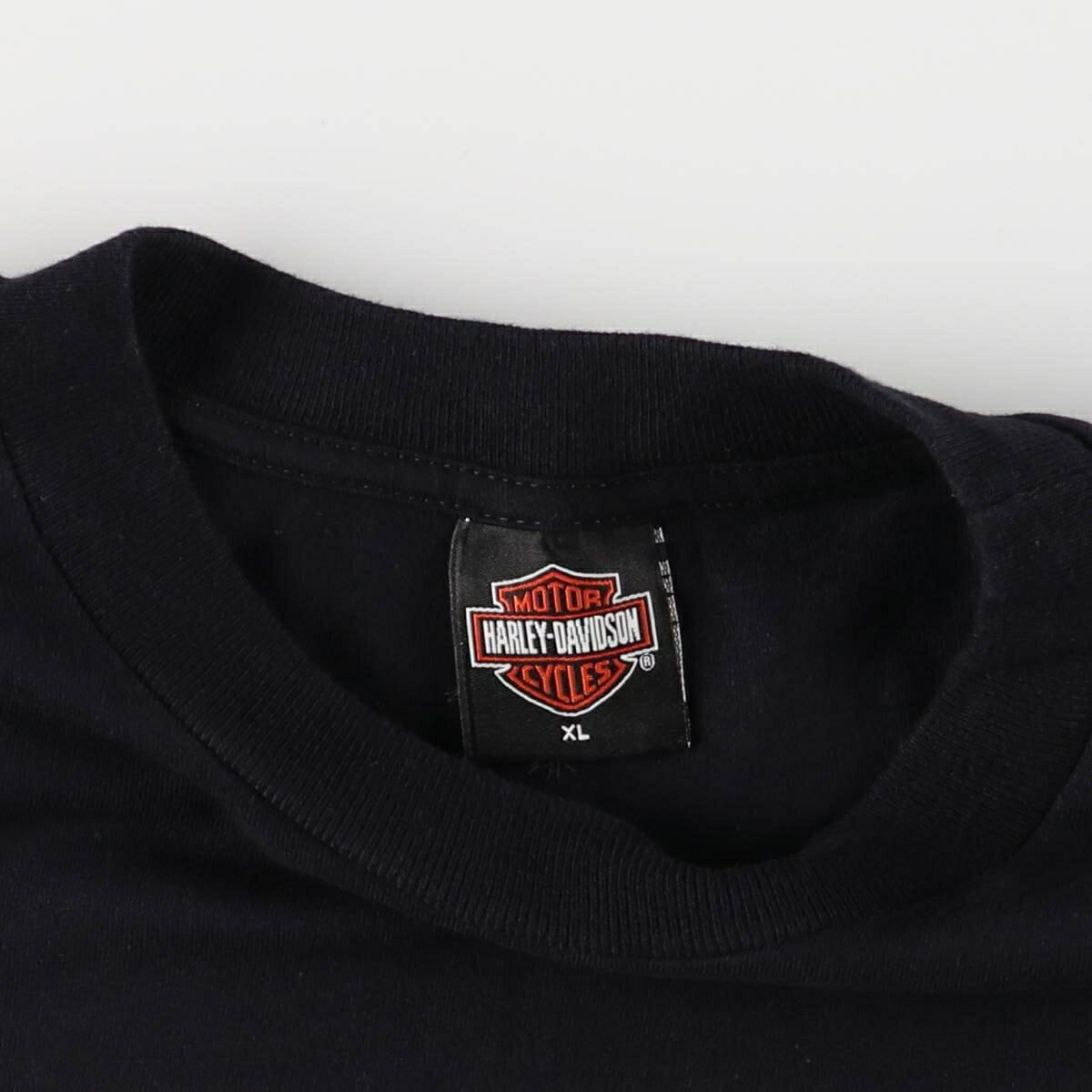 古着 00'S ハーレーダビッドソン Harley-Davidson 鷲柄 イーグル柄 モーターサイクル バイクTシャツ USA製 /eaa565454 【中古】 【250712】