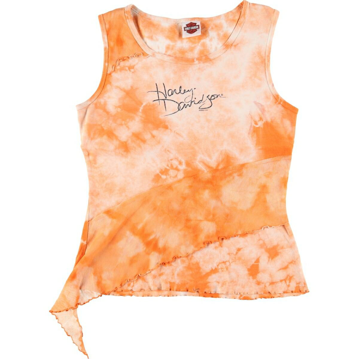 古着 00'S ハーレーダビッドソン Harley-Davidson タイダイ柄 メロー タンクトップ USA製 レディースXL相当 /eaa565473 【中古】 【250707】 【Elulu/エルル】