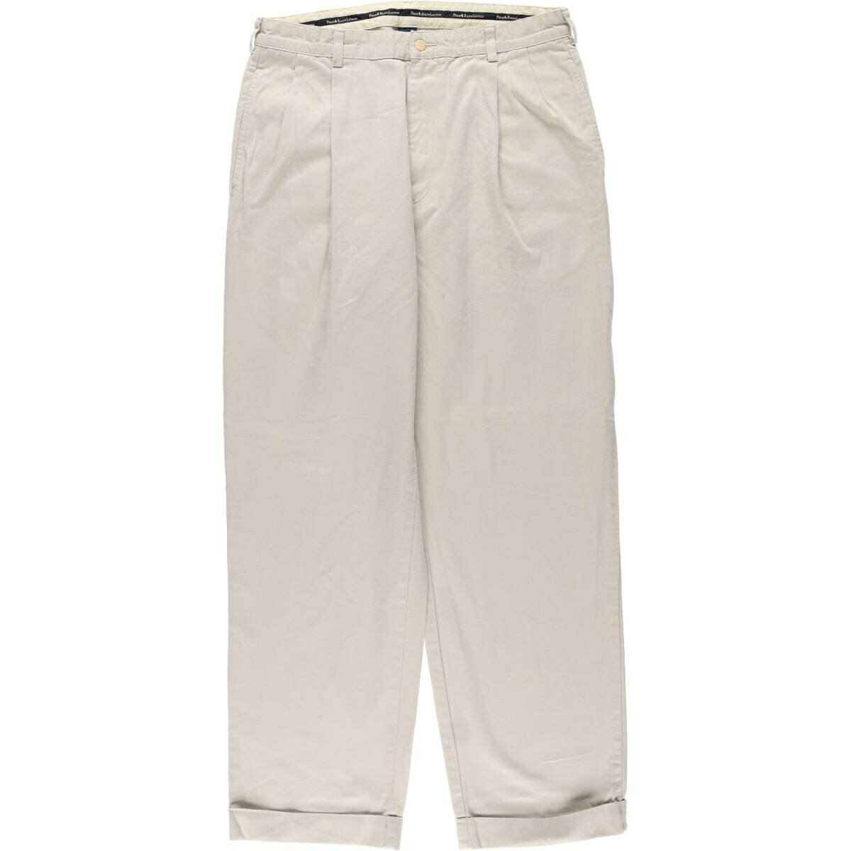 古着 ラルフローレン Ralph Lauren POLO RALPH LAUREN ツータック チノパンツ メンズw33相当 /eaa565676   【SS2606_10
