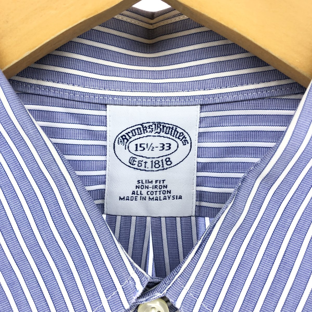 古着 ブルックスブラザーズ Brooks Brothers Est.1818 長袖 コットンストライプシャツ メンズM相当 /eaa566034 【中古】 【250713】 【ADEL/アデル】