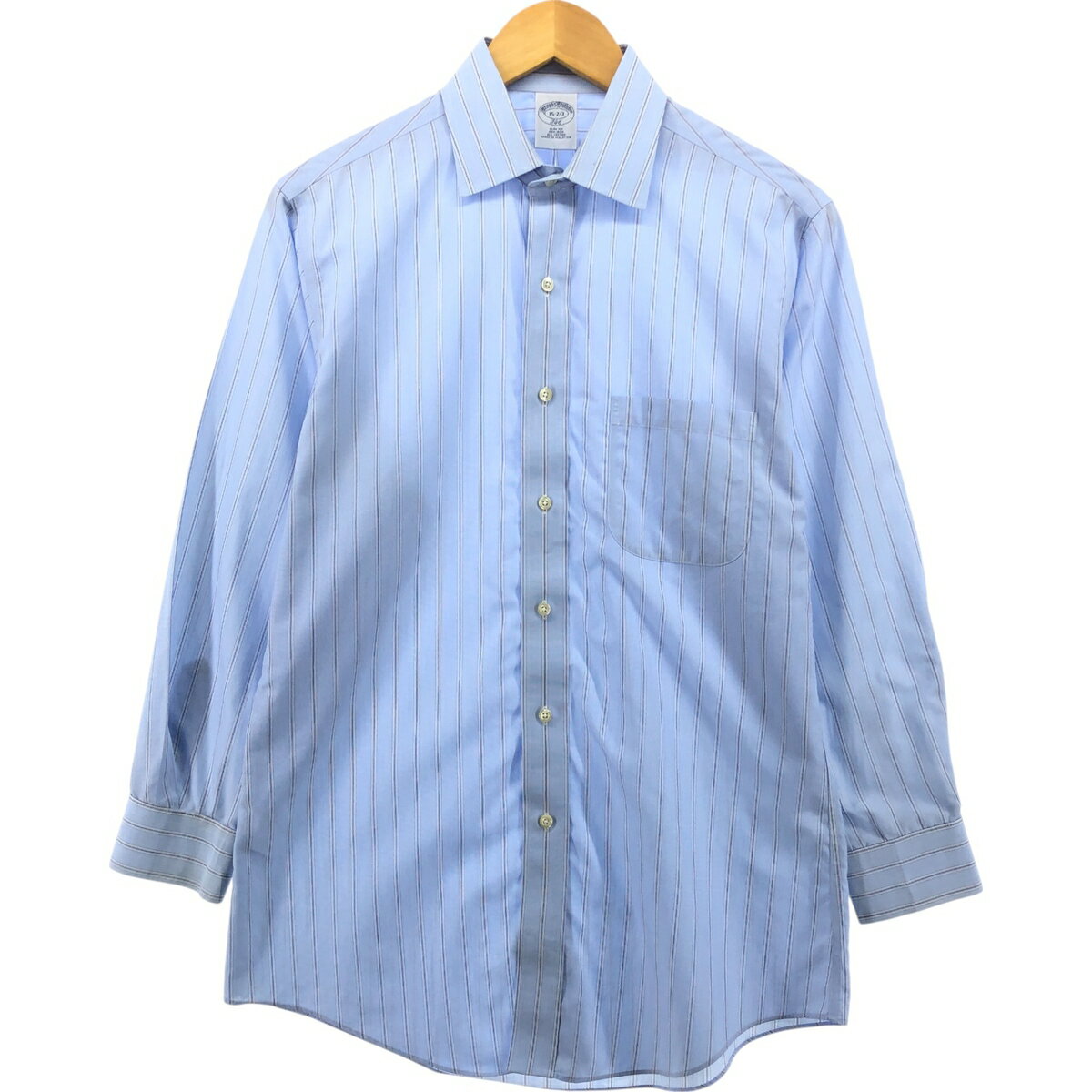 古着 ブルックスブラザーズ Brooks Brothers 346 長袖 コットンストライプシャツ メンズM相当 /eaa566036    【SS2606_30