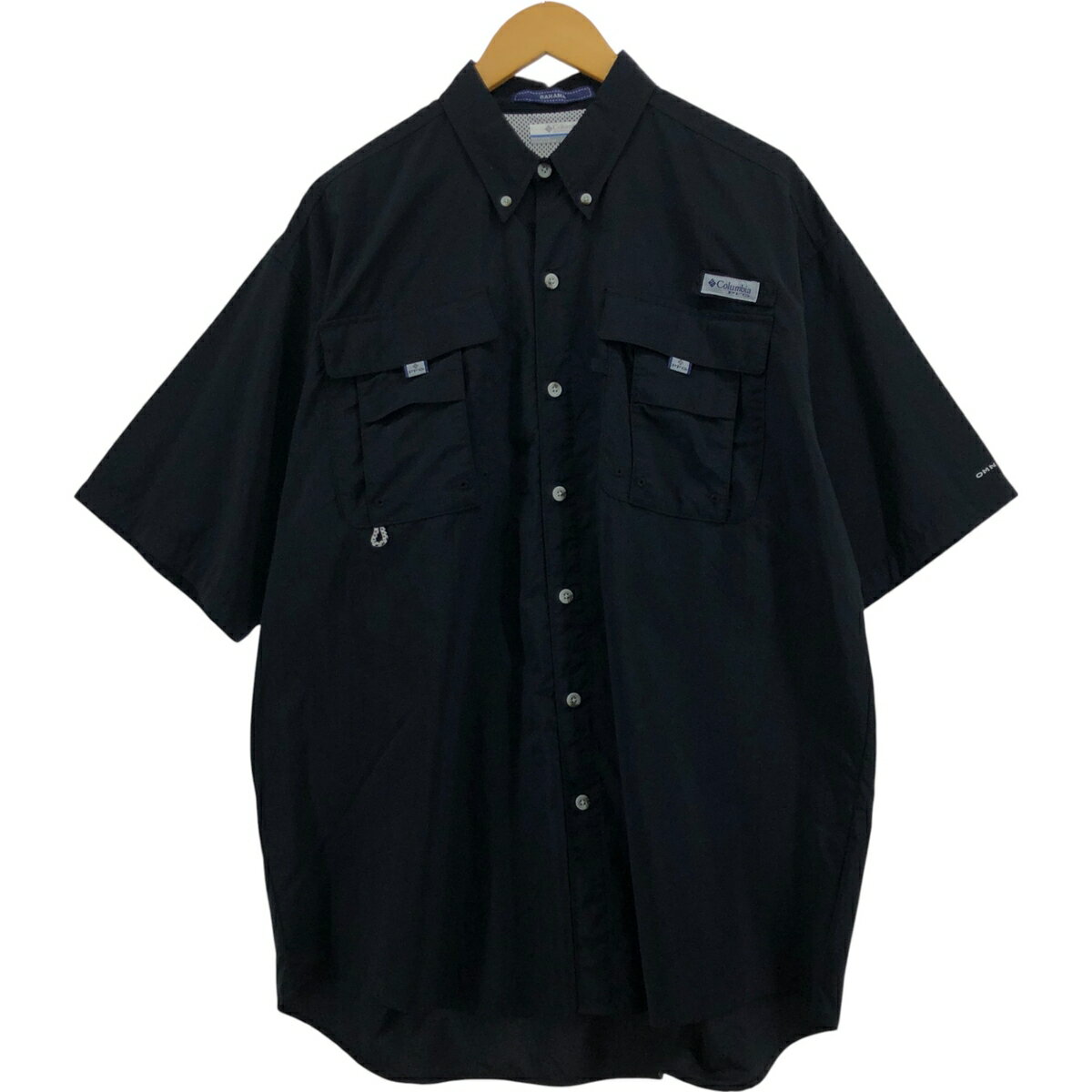 古着 コロンビア Columbia PFG BAHAMA OMNI-SHADE ボタンダウン 半袖 フィッシングシャツ メンズL相当 /eaa566061 【中古】 【250716】