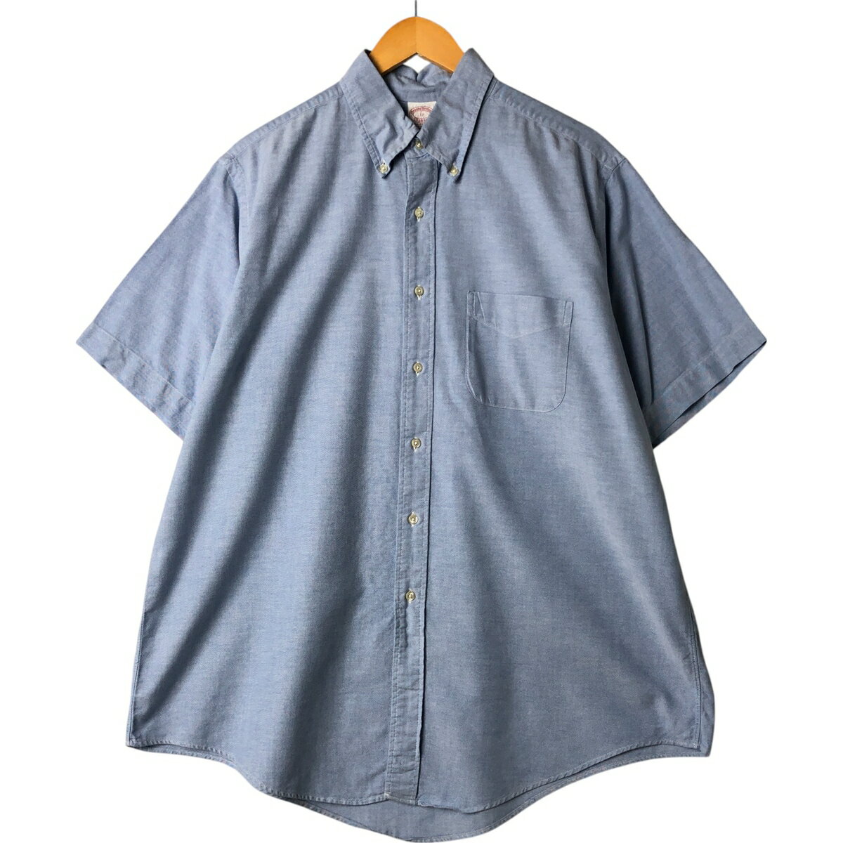 Rakuten - 古着 80~90'S ブルックスブラザーズ Brooks Brothers MAKERS 半袖 ボタンダウンシャツ USA製 メンズXL相当 ヴィンテージ /eaa566137 【中古】 【250709】