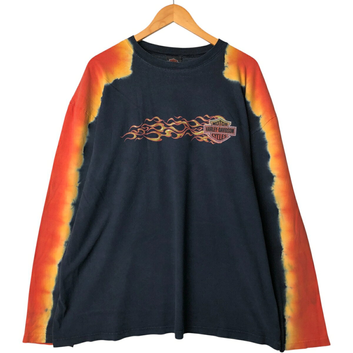 Rakuten - 古着 ハーレーダビッドソン Harley-Davidson ファイヤーパターン モーターサイクル バイクTシャツ USA製 メンズXL相当 /eaa566461 【中古】 【250809】 【SS2603_10】