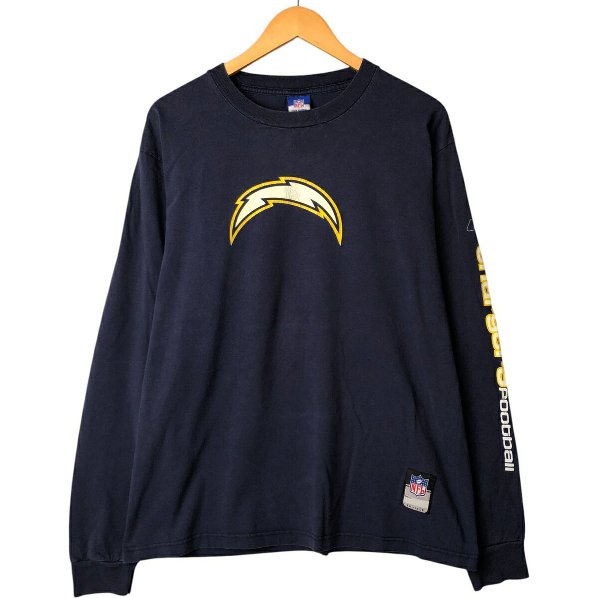 古着 リーボック Reebok NFL LOS ANGELES CHARGERS ロサンゼルスチャージャーズ ロングTシャツ ロンT メンズM相当 /eaa566492 【中古】 【250808】 【ss2601_10】
