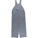 古着 60~70'S オシュコシュ Osh kosh ストライプ柄 ヒッコリーストライプ オーバーオール USA製 メンズw39相当 ヴィンテージ /eaa566619 【中古】 【250713】