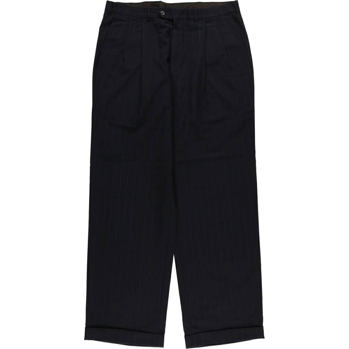 樂天商城 - 古着 ~90'S ツータック ストライプ柄 スラックスパンツ メンズw34相当 ヴィンテージ /eaa566686 【中古】 【250801】 【SS2603_30】