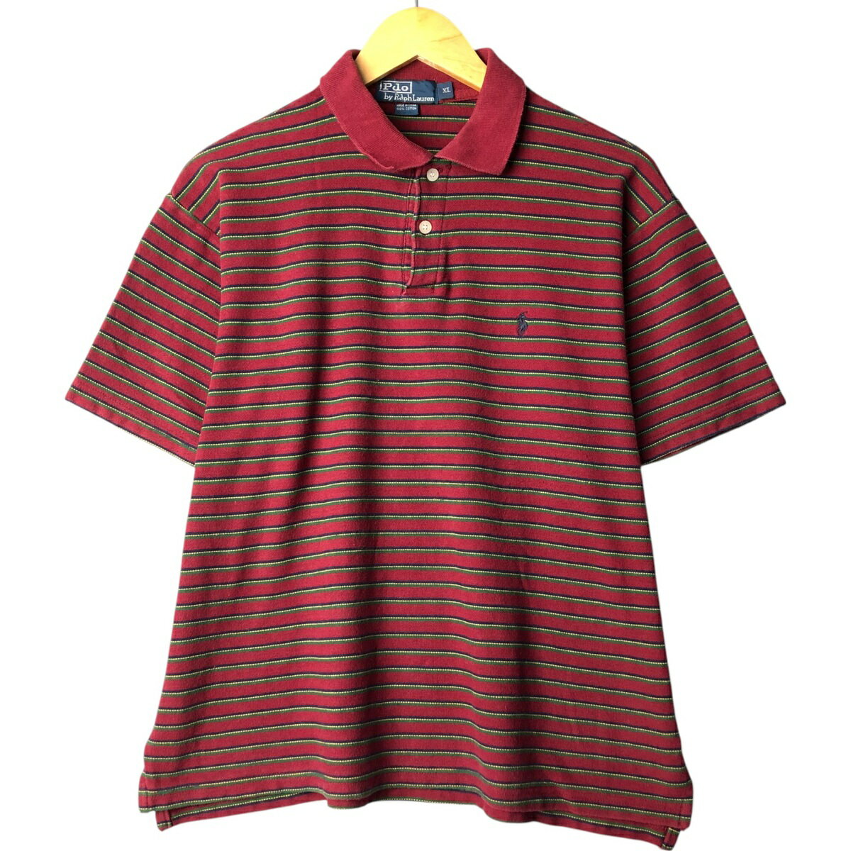 古着 ラルフローレン Ralph Lauren POLO by Ralph Lauren 半袖 ボーダー ポロシャツ /eaa566783   【SS2606_10