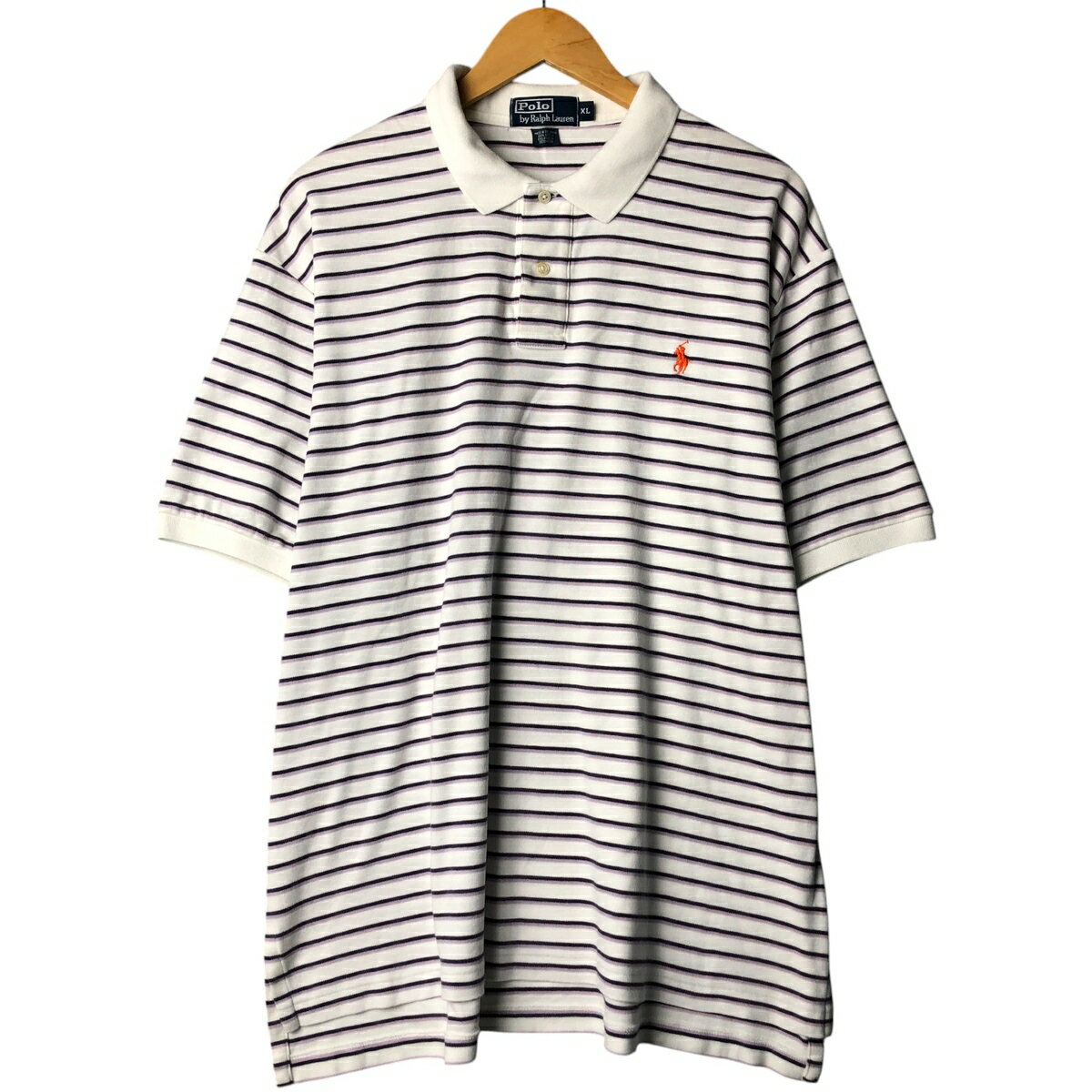 古着 ラルフローレン Ralph Lauren POLO by Ralph Lauren マルチボーダー 半袖 ボ...