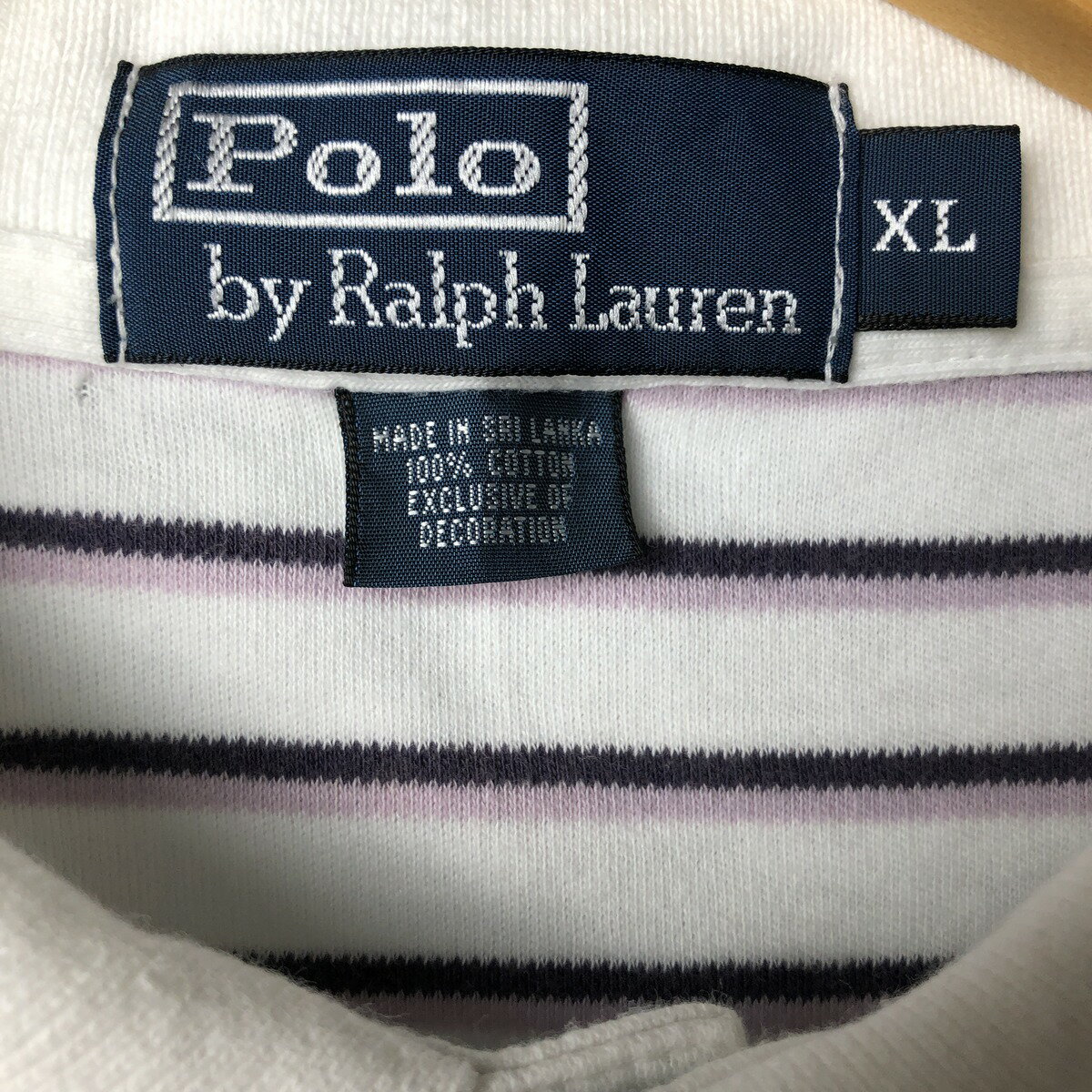 古着 ラルフローレン Ralph Lauren POLO by Ralph Lauren マルチボーダー 半袖 ボ...