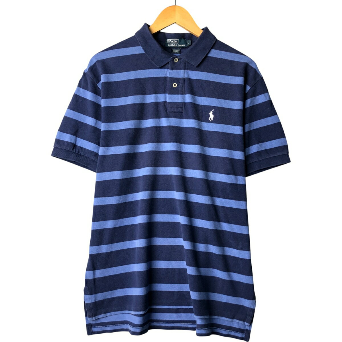古着 ラルフローレン Ralph Lauren POLO by Ralph Lauren 半袖 ボーダー ポロシャ...