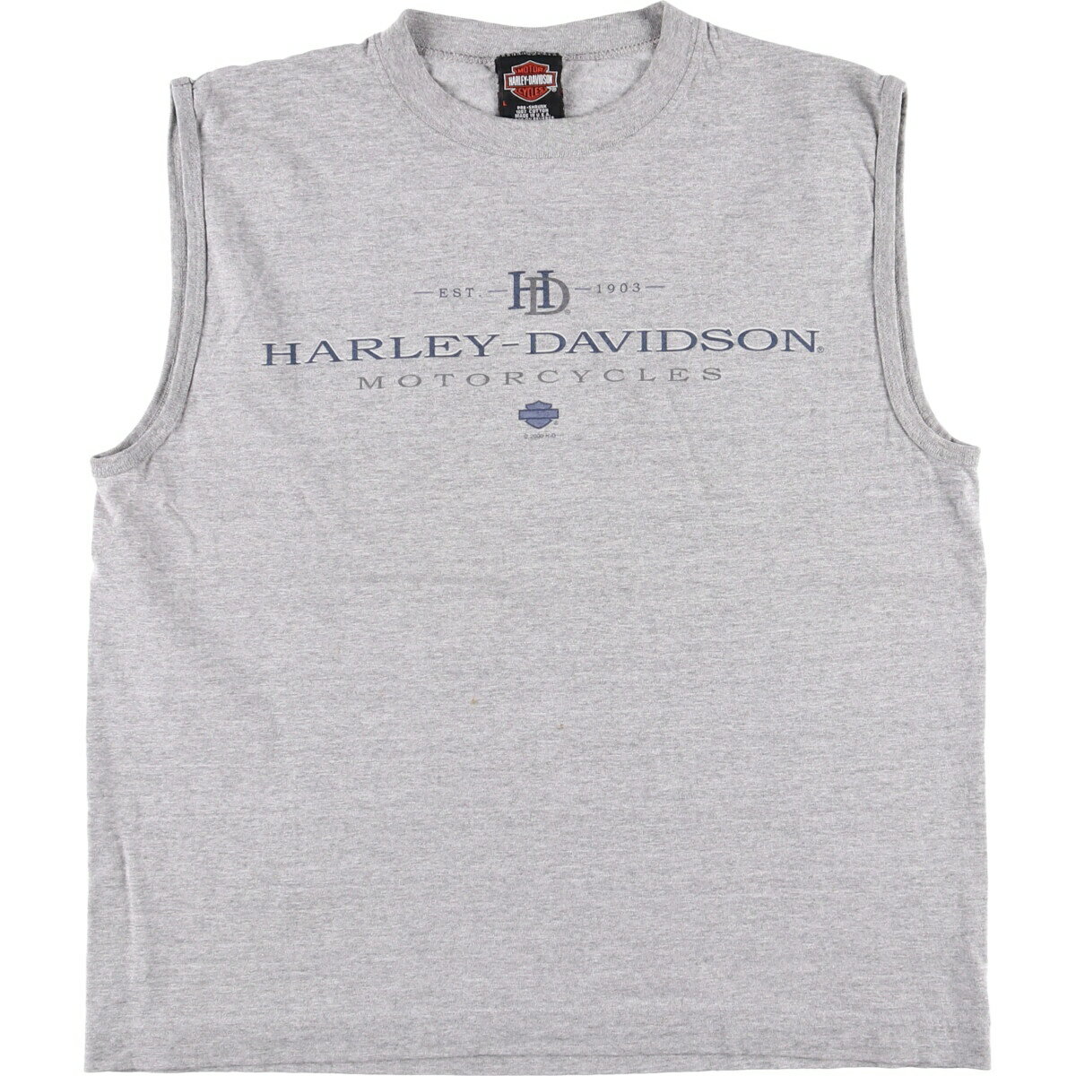 古着 00'S ハーレーダビッドソン Harley-Davidson モーターサイクル バイクTシャツ USA製 メンズL相当 ..
