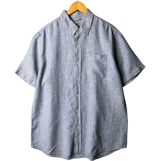 古着 90~00'S エルエルビーン L.L.Bean SLIGHTLY FITTED ストライプ柄 半袖 リネンシャツ メンズL相当 ヴィンテージ /eaa566915 【中古】 【250718】 古着 90~00'S エルエルビーン L.L.Bean SLIGHTLY FITTED ストライプ柄 半袖 リネンシャツ メンズL相当 ヴィンテージ /eaa566915 【中古】 【250718】