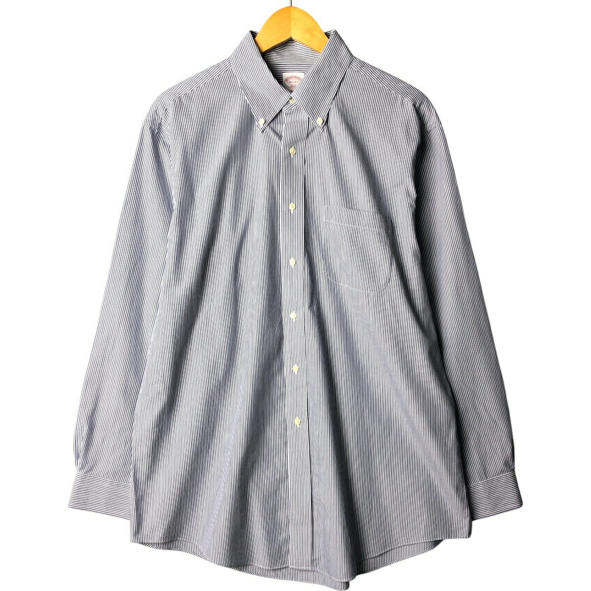 古着 ブルックスブラザーズ Brooks Brothers 346 長袖 ボタンダウンストライプシャツ メンズL相当 /eaa566940   【SS2606_30