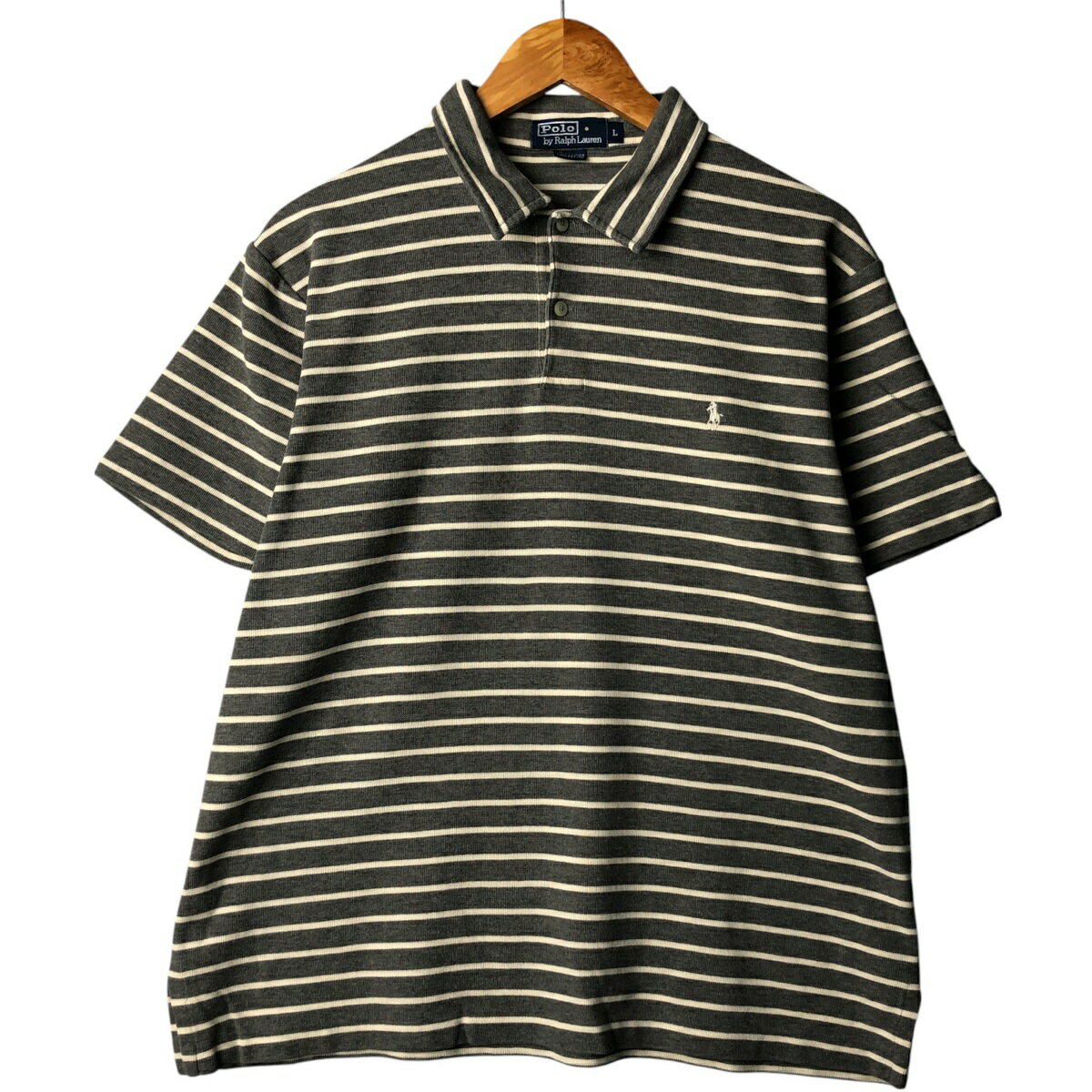 Rakuten - 古着 ラルフローレン Ralph Lauren POLO by Ralph Lauren 半袖 ボーダー ポロシャツ メンズL相当 /eaa567039 【中古】 【250719】