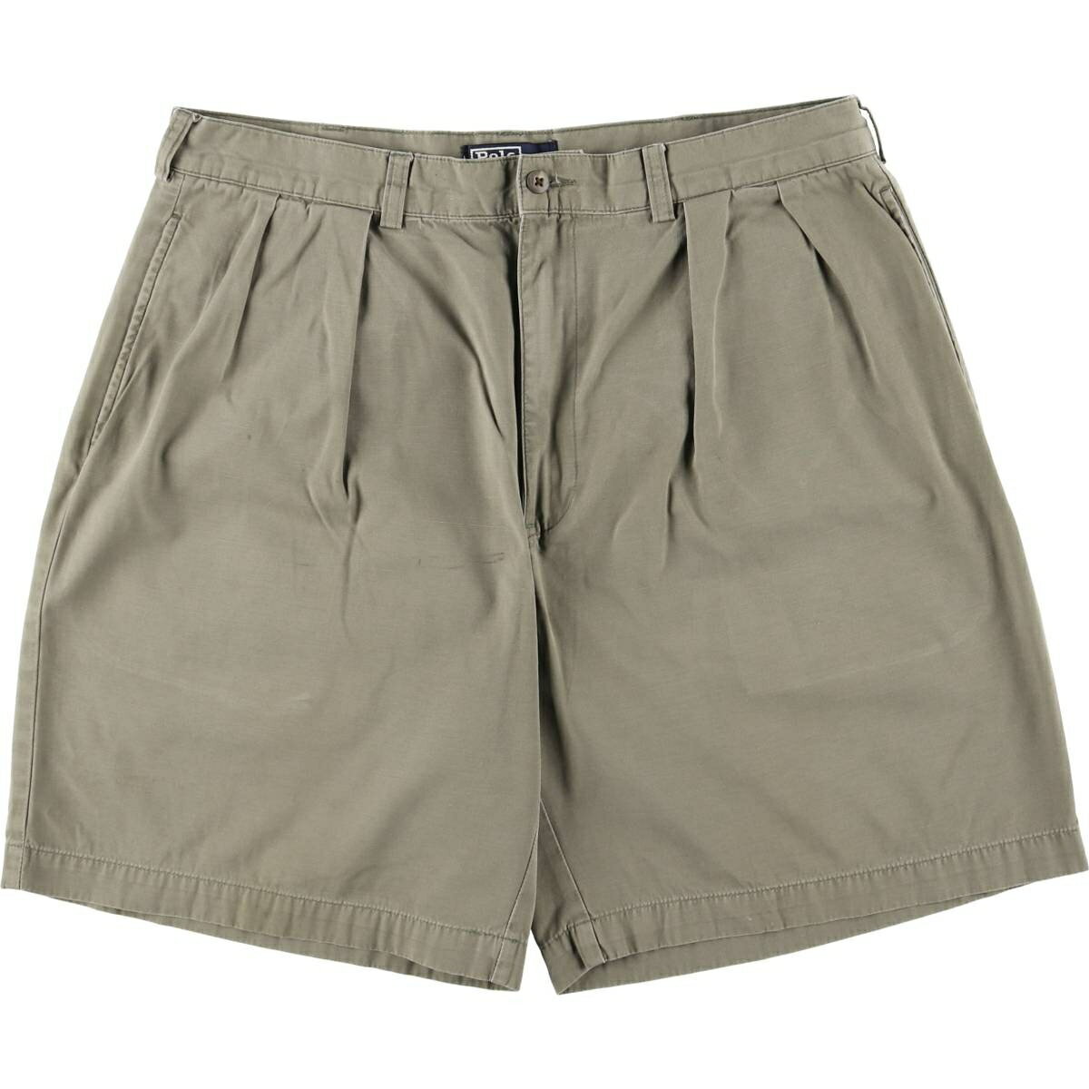 古着 ラルフローレン Ralph Lauren POLO by Ralph Lauren TYLER SHORT ツータック チノショーツ ショートパンツ メンズw36相当 /eaa567100 【中古】 【250715】 【SS2603_10】 カーキ系 春夏秋