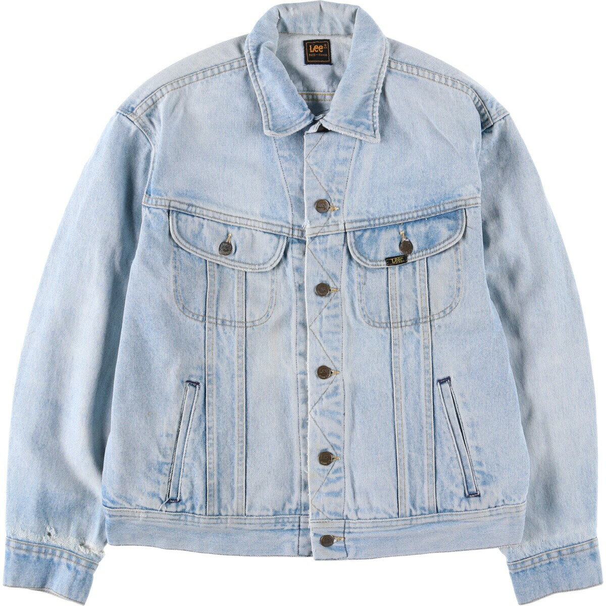 古着 80~'S リー Lee RIDERS ライダース デニムジャケット Gジャン メンズL相当 ヴィンテージ /eaa567203 【中古】 【250716】 【SS2603_10】