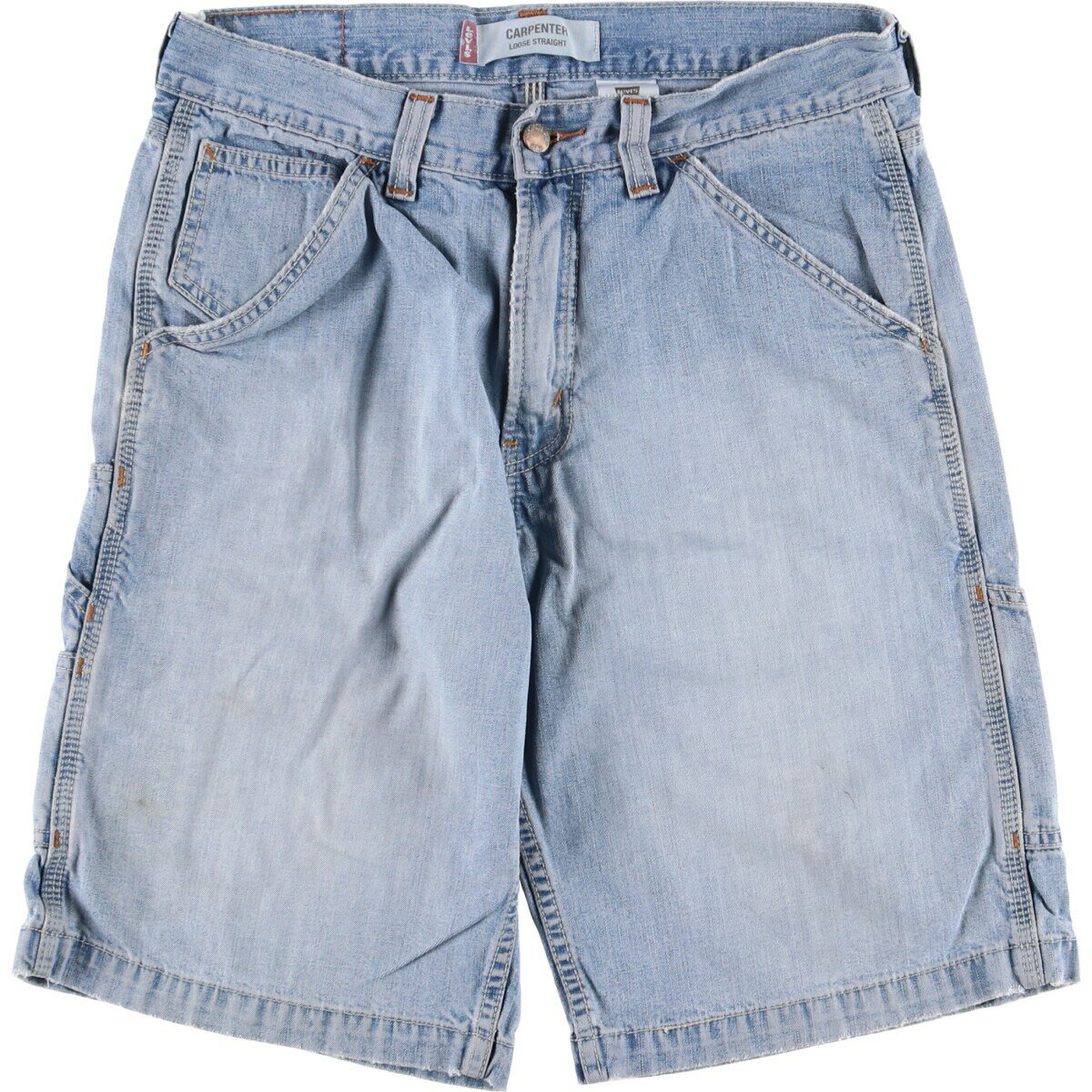古着 リーバイス Levi's CARPENTER LOOSE STRAIGHT デニムペインターショーツ ハーフパンツ メンズw32相当 /eaa567241 【中古】 【250721】