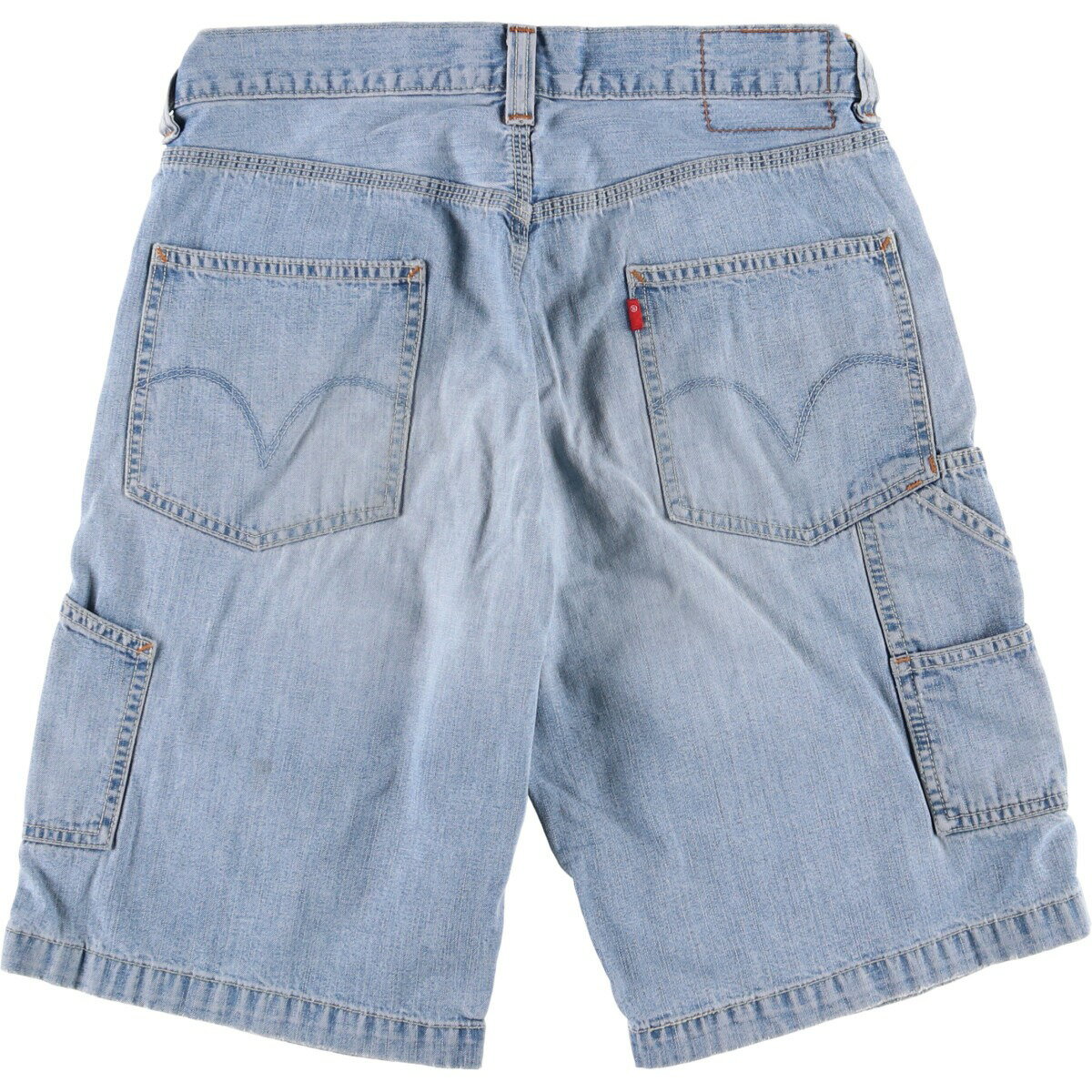 古着 リーバイス Levi's CARPENTER LOOSE STRAIGHT デニムペインターショーツ ハーフパンツ メンズw32相当 /eaa567241 【中古】 【250721】