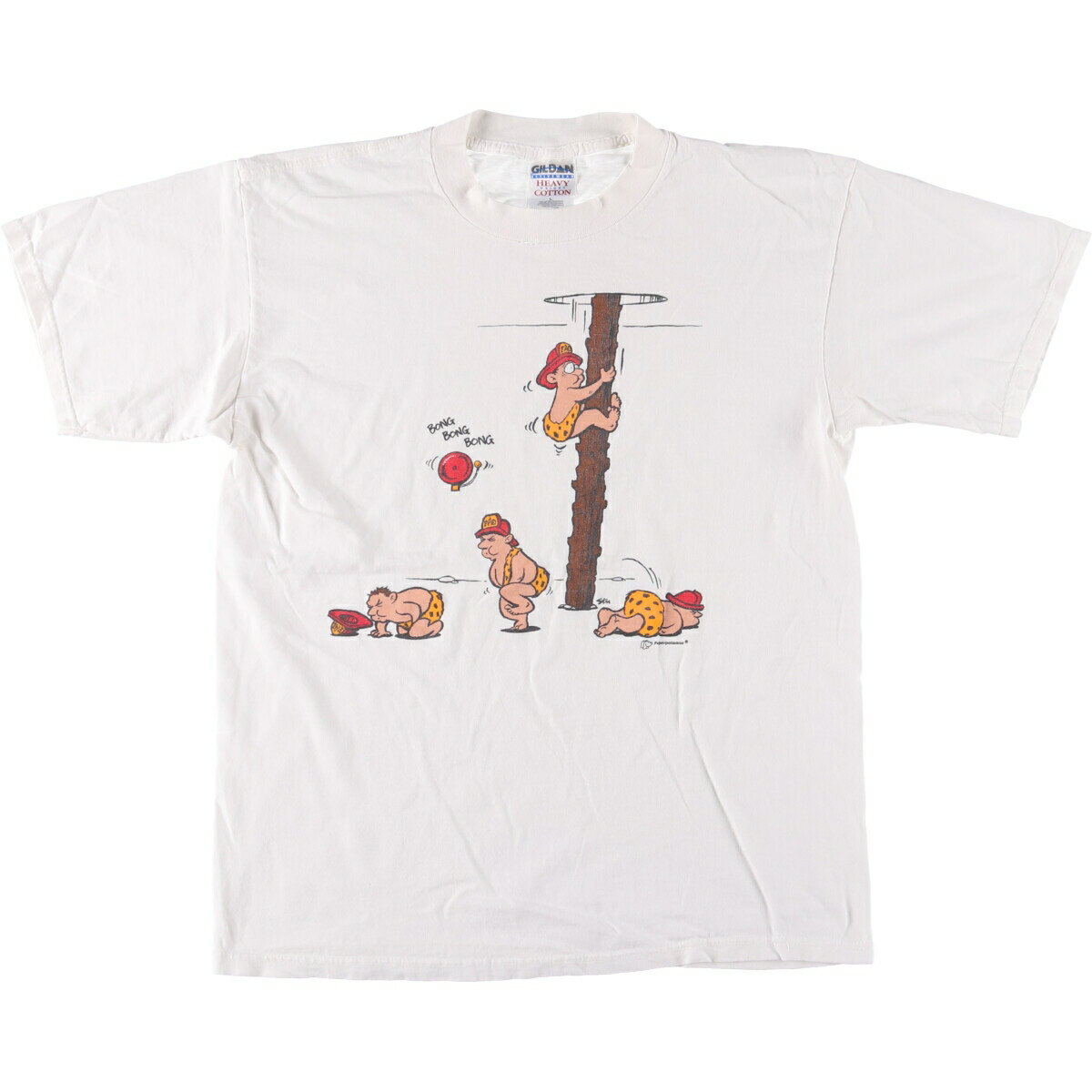 商品詳細 ブランド・GILDAN・ギルダン・ 特徴・クルーネック(丸首)・半袖・ヴィンテージ・ モデル/形状・HEAVY COTTON・プリントTシャツ・ 素材・コットン:100%・ 色・ホワイト系 白色・ 柄・プリント・ 生産国・ホンジュラス製・ 年代・90年代・ サイズ・表記サイズ:L・着丈:68.5cm・身幅:53cm・肩幅:51cm・袖丈:20cm・ コンディション・C・ カテゴリ・メンズ・トップス・Tシャツ・グラフィックTシャツ・ 商品番号・eaa567530・ 取扱店・・ スタッフコメントGILDAN HEAVY COTTON プリントTシャツ / 商品番号 eaa567530 USEDですので使用感などございますが、まだまだご愛用していただけます。 古着という事をご理解の上ご注文よろしくお願いします。 【状態追記】 ●前、襟に汚れ・裂け ●前、左袖ぐりに裂け ●後、右背中に裂け※状態は当社独自の基準です。 表記サイズ着丈身幅肩幅袖丈 L(※着用感、表記サイズは目安です。)68.5cm53cm51cm20cm ※測定値の若干の誤差はご了承下さい。サイズガイドはこちら ブランドGILDANギルダン 特徴クルーネック(丸首) / 半袖 / ヴィンテージモデル/形状HEAVY COTTON / プリントTシャツ素材コットン:100%色ホワイト系 白色柄プリント生産国ホンジュラス製年代90年代カテゴリグラフィックTシャツ商品番号eaa567530取扱店　　 ギルダンの他の商品を見るグラフィックTシャツの他の商品を見る