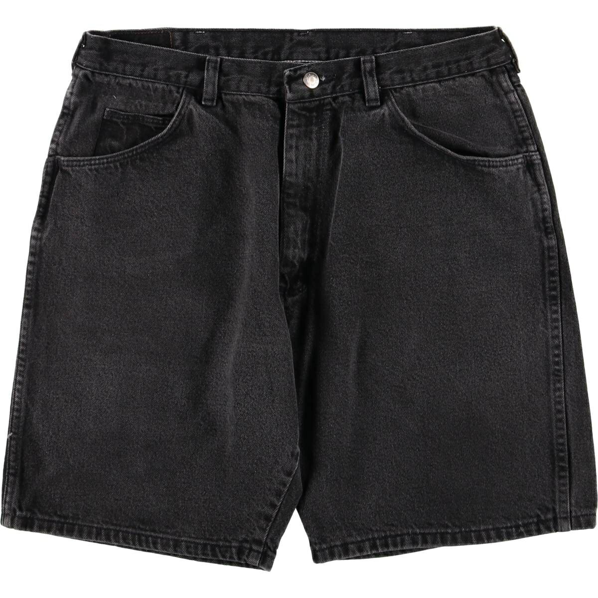 樂天商城 - 古着 ラングラー Wrangler ブラックデニムショーツ ショートパンツ メンズw34相当 /eaa567617 【中古】 【250718】 【SS2606_30