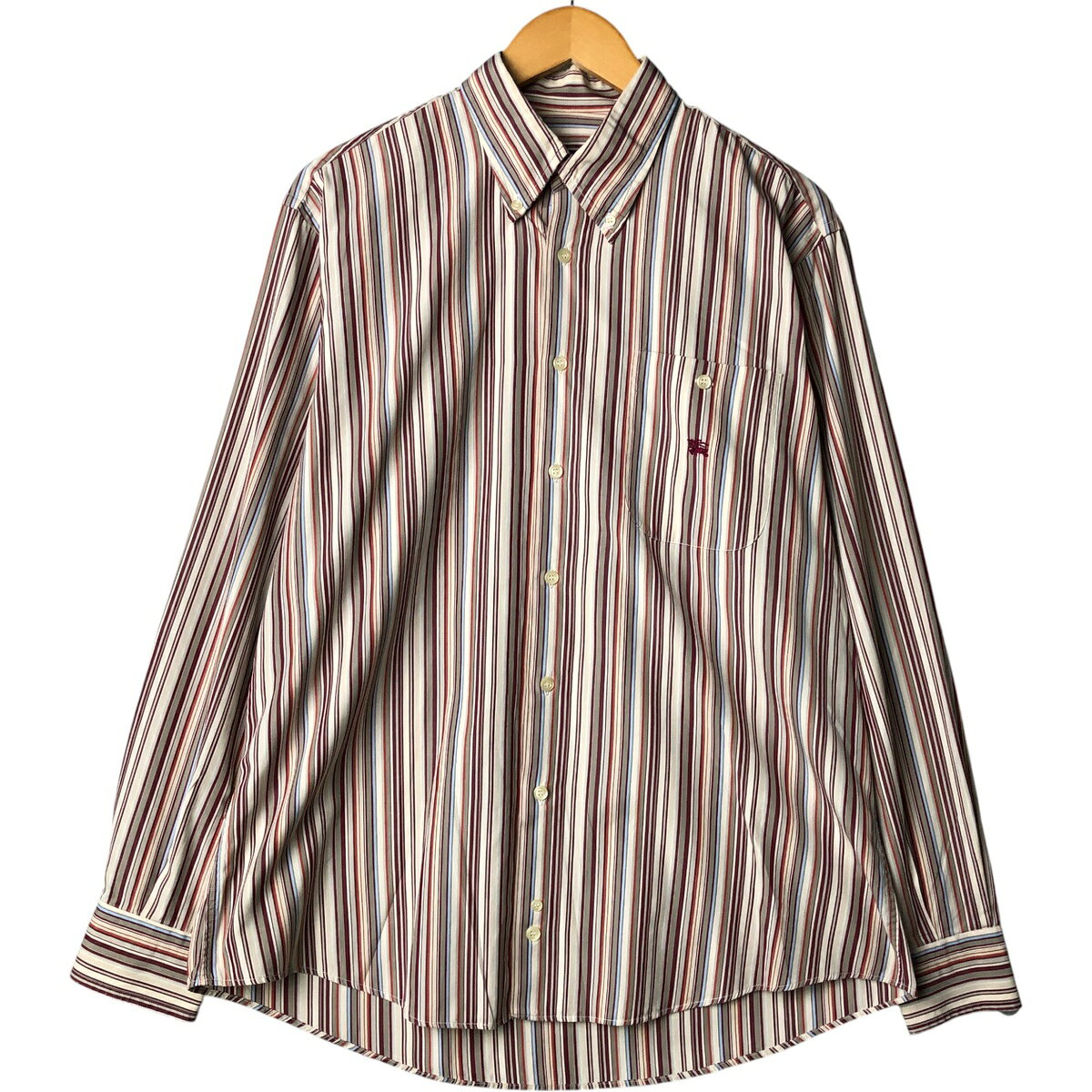 古着 バーバリー Burberry's BURBERRY LONDON マルチストライプ 長袖 ボタンダウンストライプシャツ メンズL相当 /eaa567939 【中古】 【250817】 【SS2603_10】